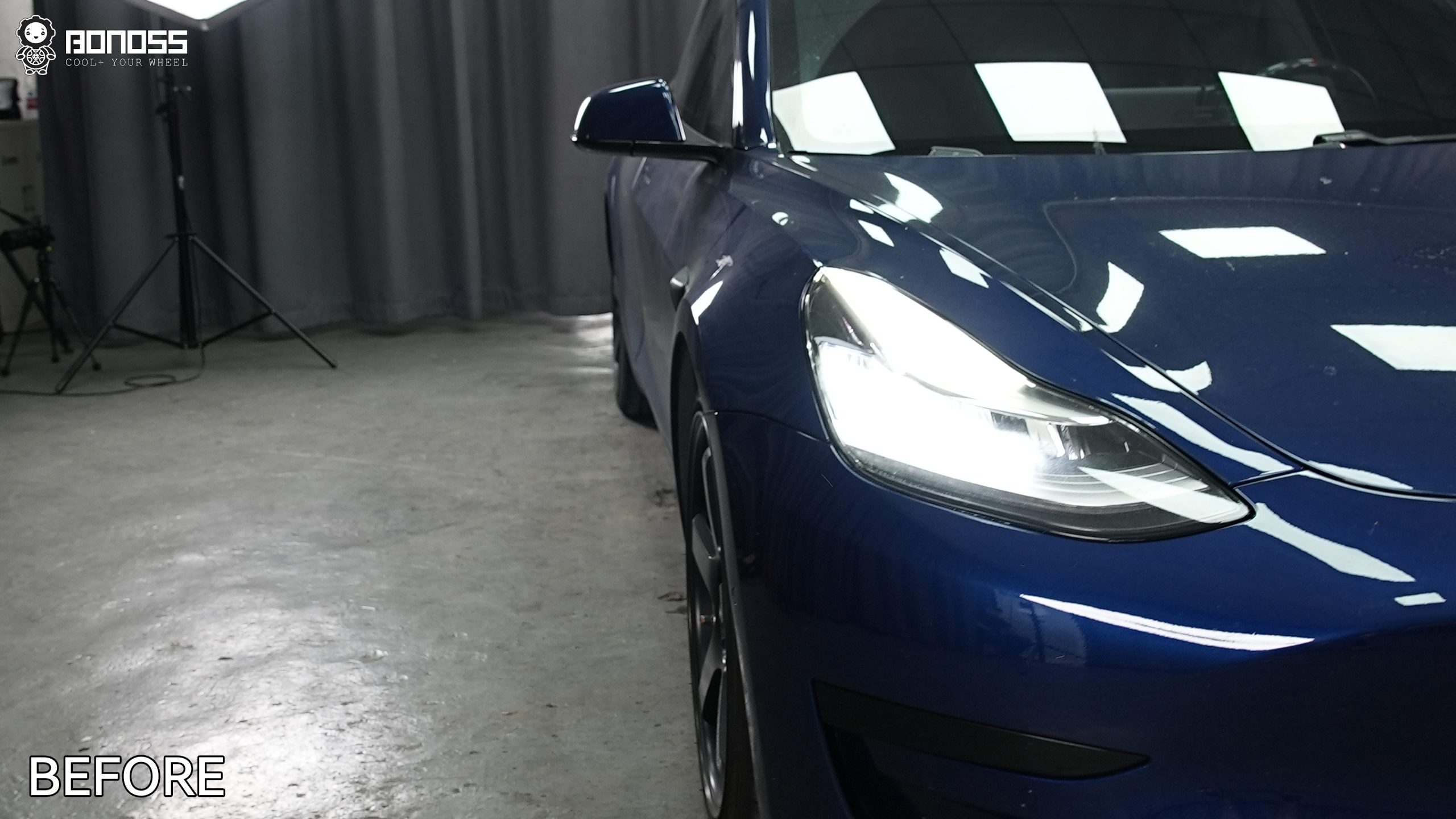 فواصل العجلات المُصنعة من BONOSS ذات التبريد النشط لتيسلا موديل 3 2019: 18 ملم للأمام / 25 ملم للخلف