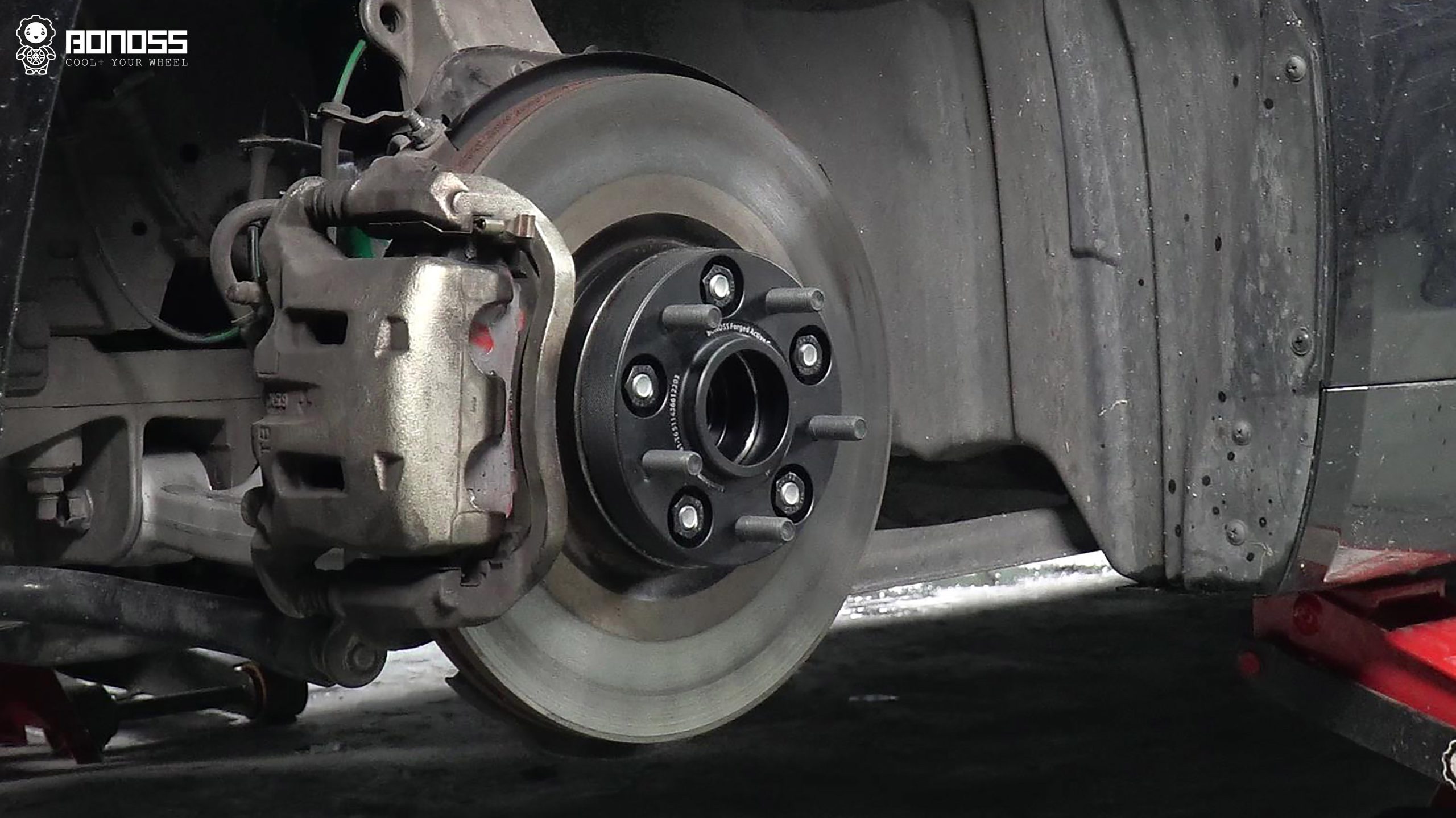 BONOSS Forged Active Cooling Wheel Spacers for 2017 Infiniti QX70 25mm Front 25mm Rear (13)