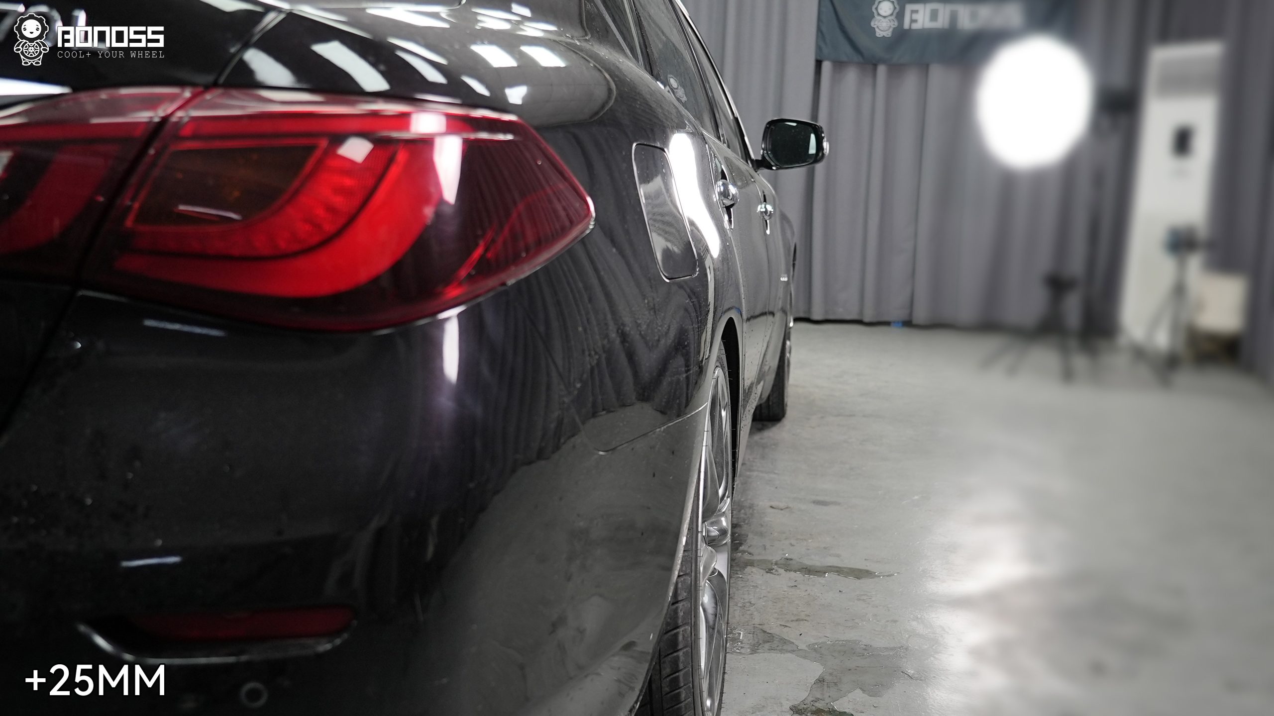 BONOSS Forged Active Cooling Wheel Spacers for 2017 Infiniti QX70 25mm Front 25mm Rear (5)