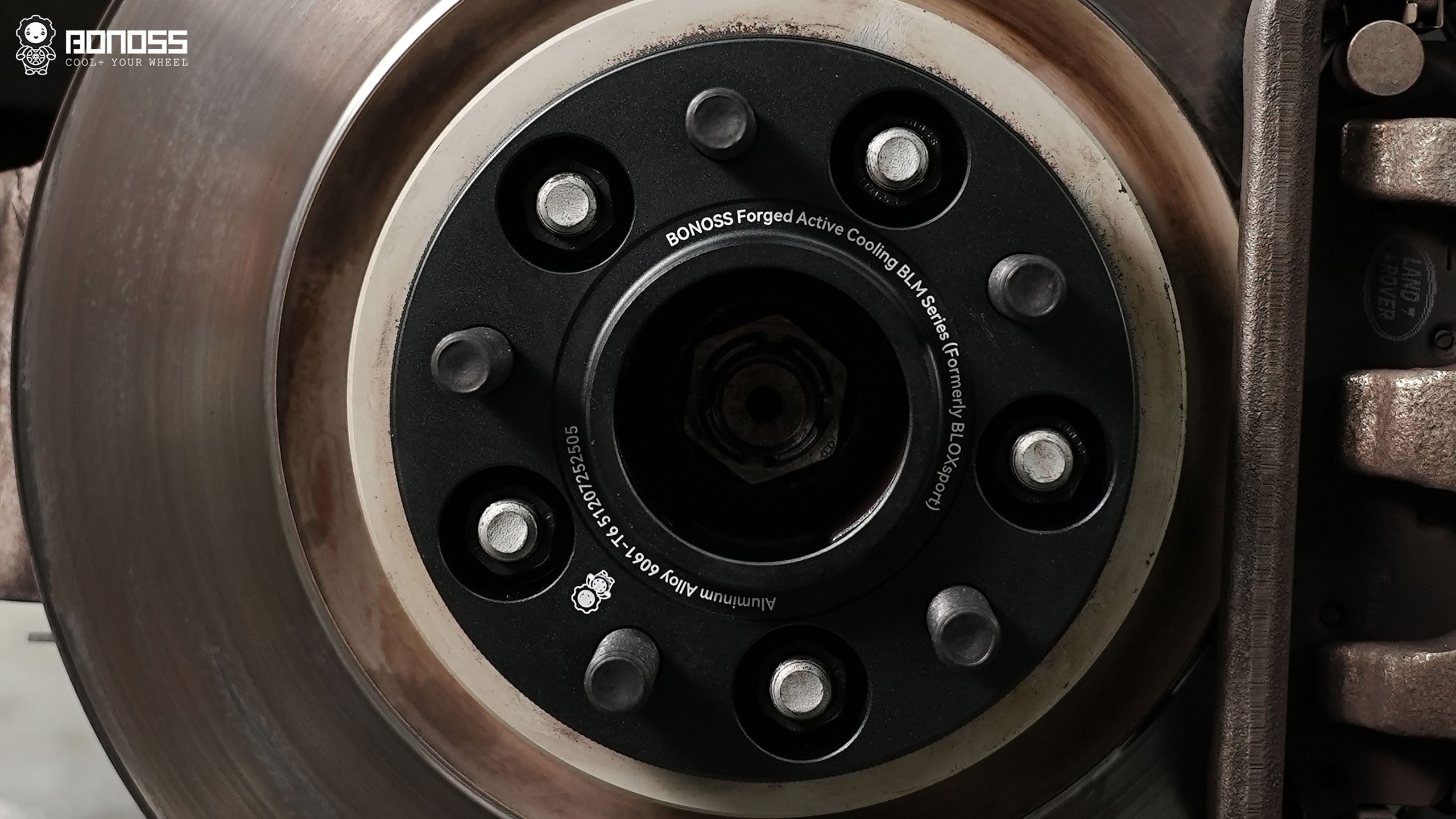 BONOSS Forged Active Cooling Wheel Spacers for 2017 Land Rover Discovery 5 30mm Front 30mm Rear (4)