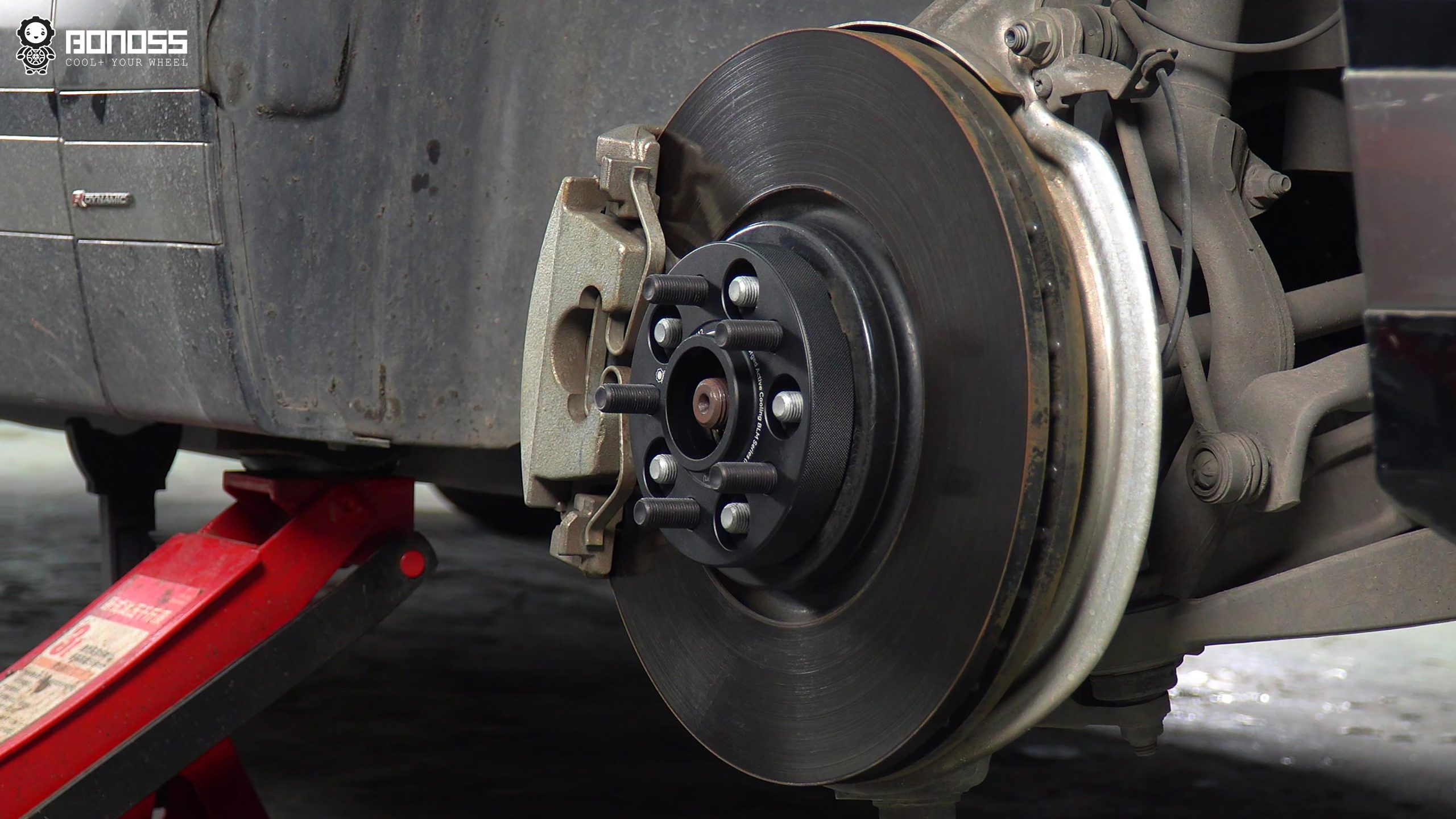 BONOSS Forged Active Cooling Wheel Spacers for 2017 Land Rover Range Rover Velar 25mm Front 30mm Rear (12)