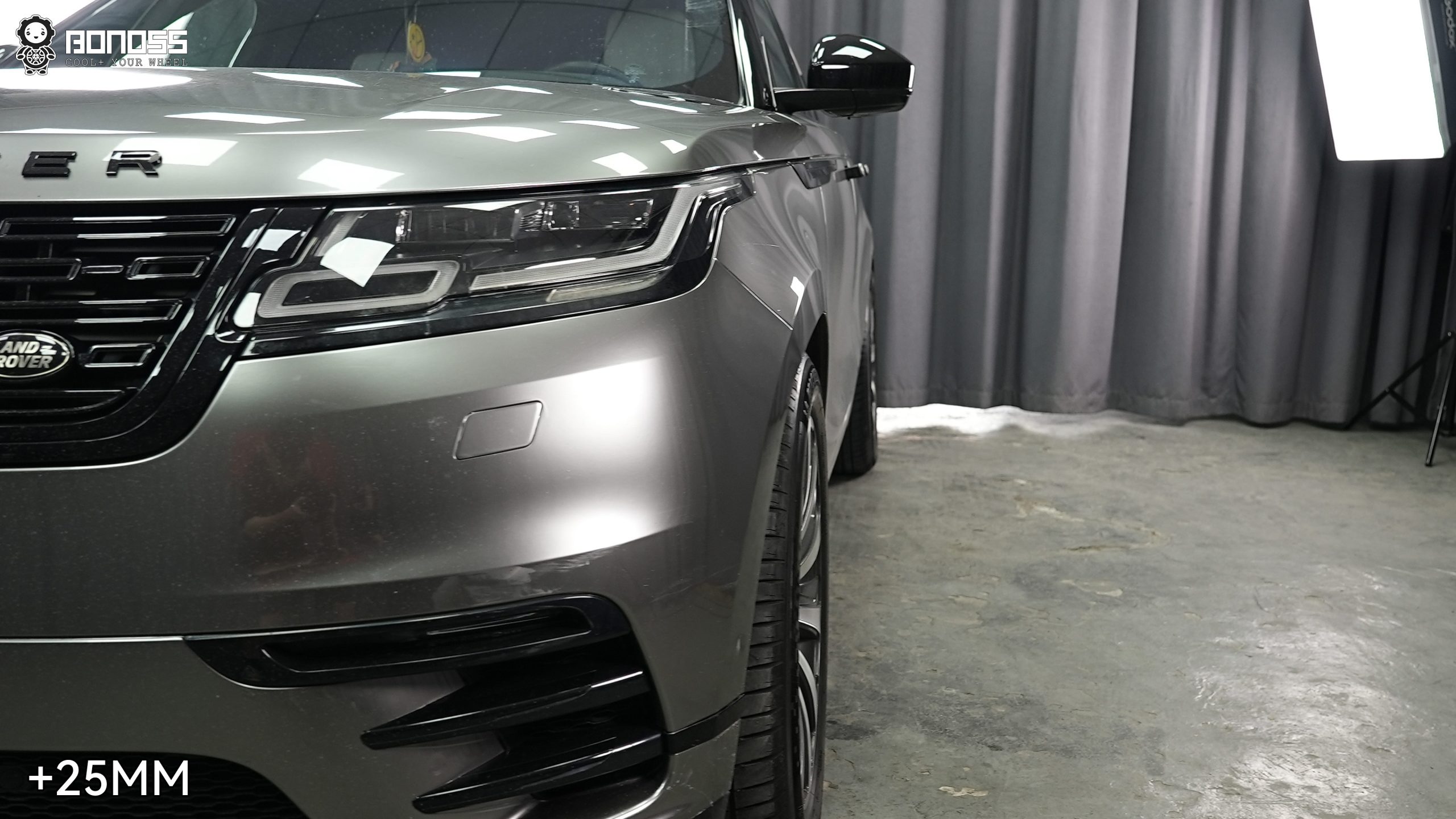 BONOSS Forged Active Cooling Wheel Spacers for 2017 Land Rover Range Rover Velar 25mm Front 30mm Rear (2)