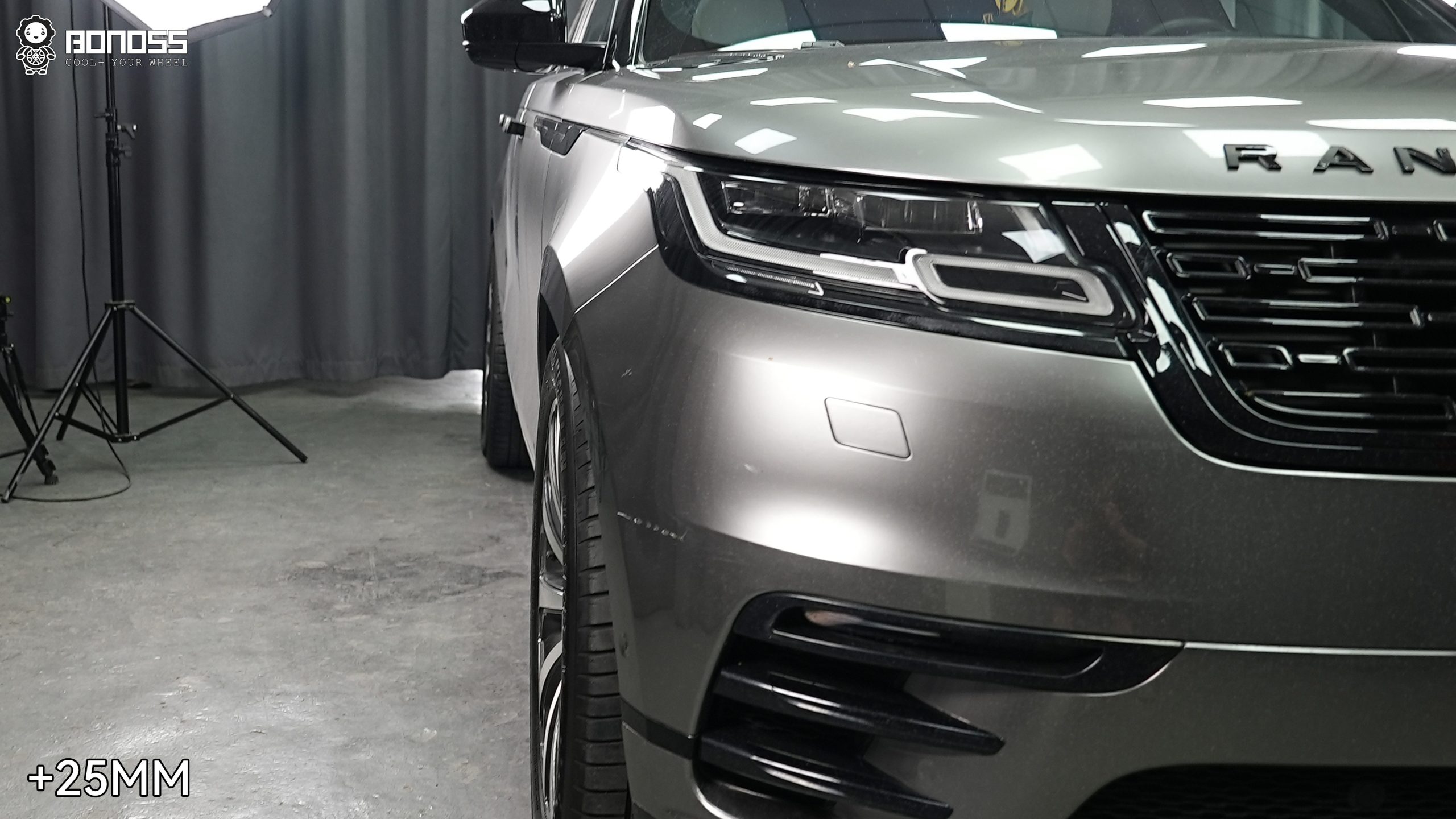 BONOSS Forged Active Cooling Wheel Spacers for 2017 Land Rover Range Rover Velar 25mm Front 30mm Rear (3)