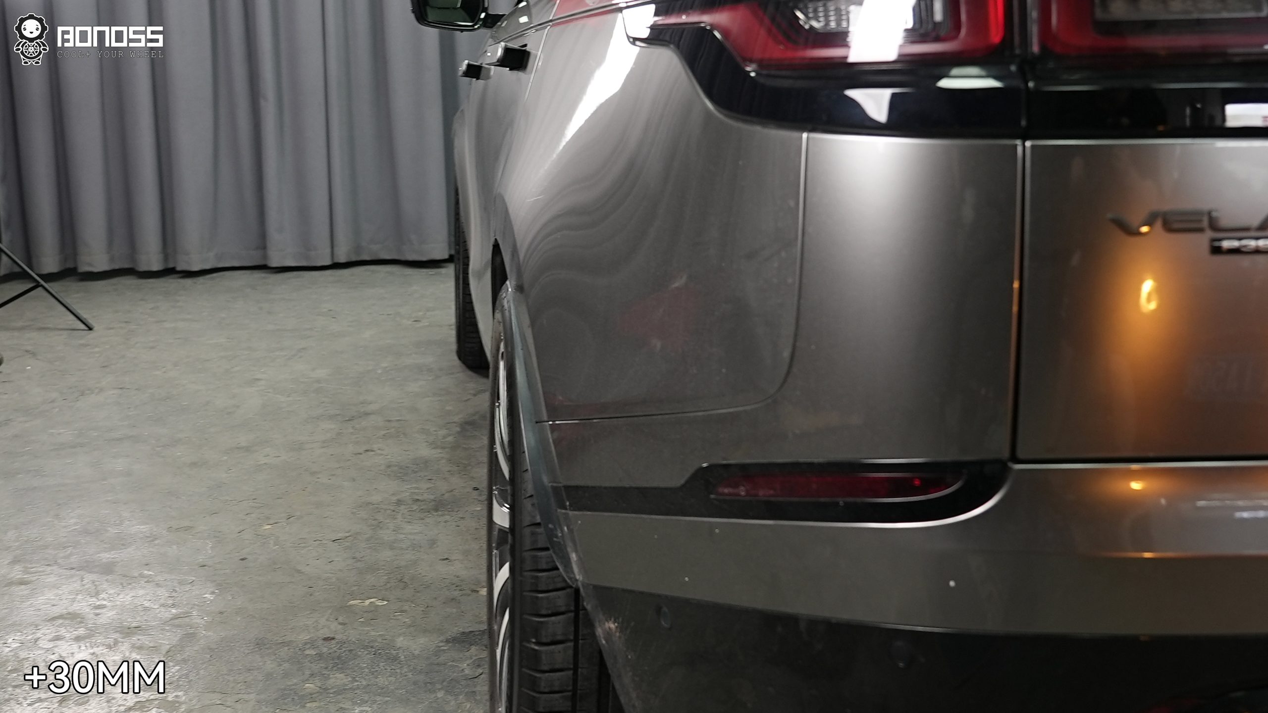 BONOSS Forged Active Cooling Wheel Spacers for 2017 Land Rover Range Rover Velar 25mm Front 30mm Rear (4)