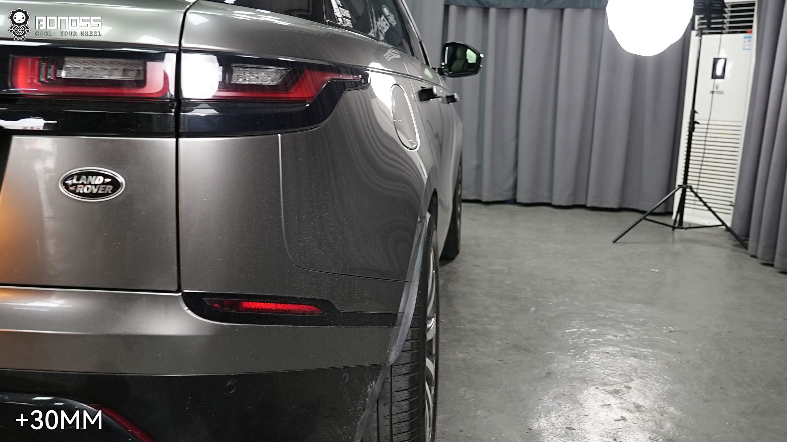 BONOSS Forged Active Cooling Wheel Spacers for 2017 Land Rover Range Rover Velar 25mm Front 30mm Rear (5)