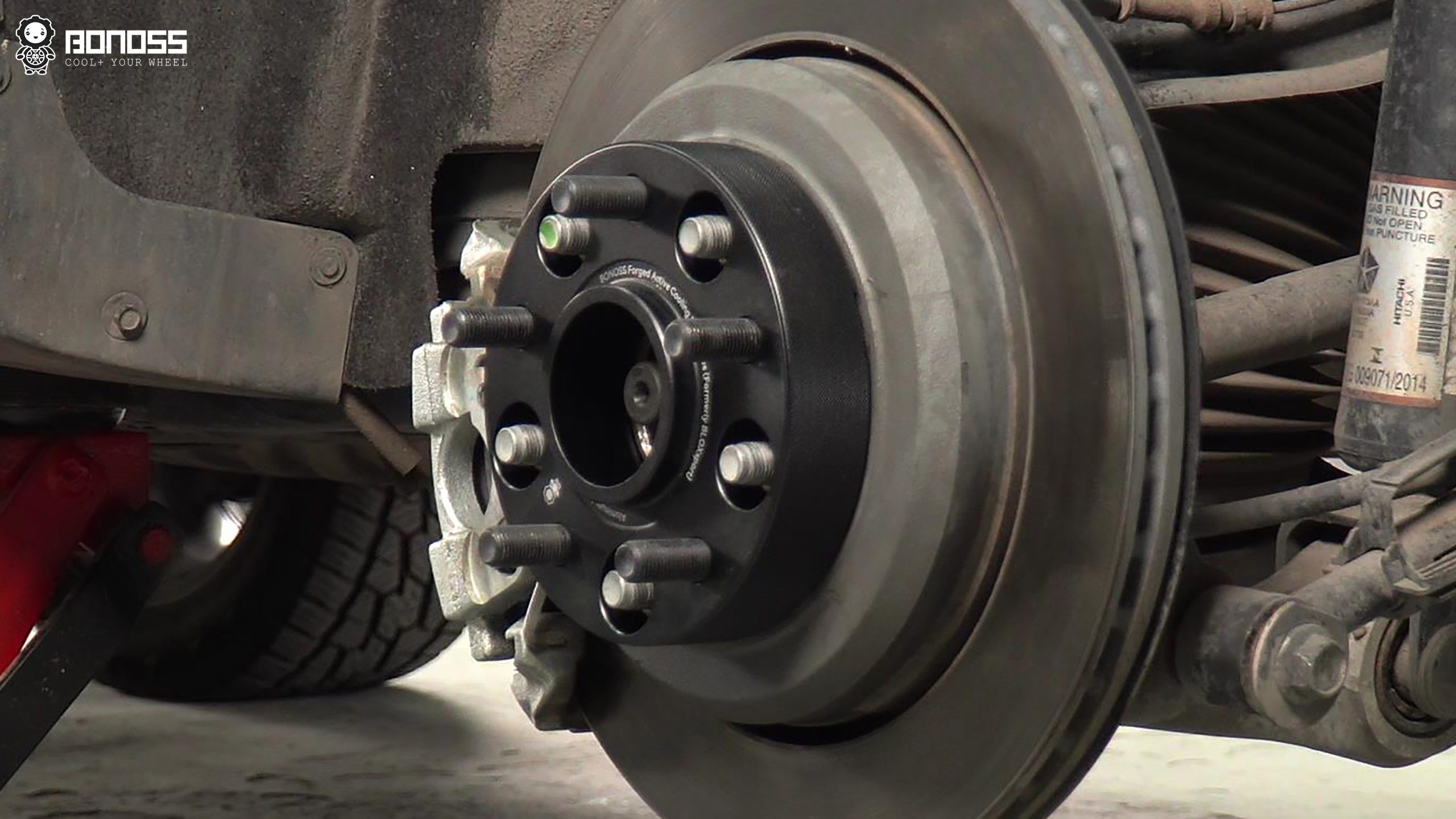 BONOSS Forged Active Cooling Wheel Spacers for 2020 Jeep Grand Cherokee 25mm Front 35mm Rear (2)