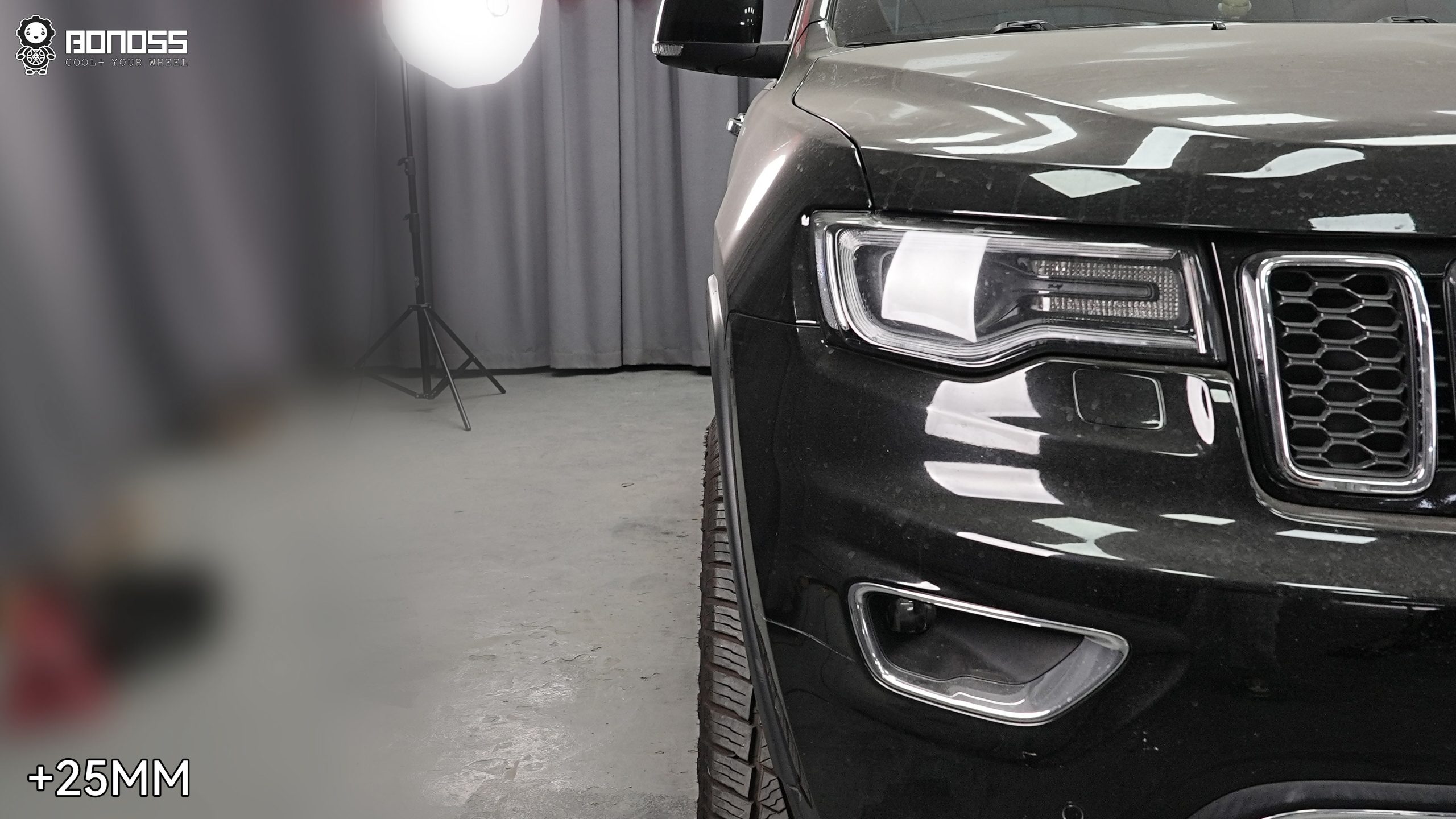 BONOSS Forged Active Cooling Wheel Spacers for 2020 Jeep Grand Cherokee 25mm Front 35mm Rear (8)