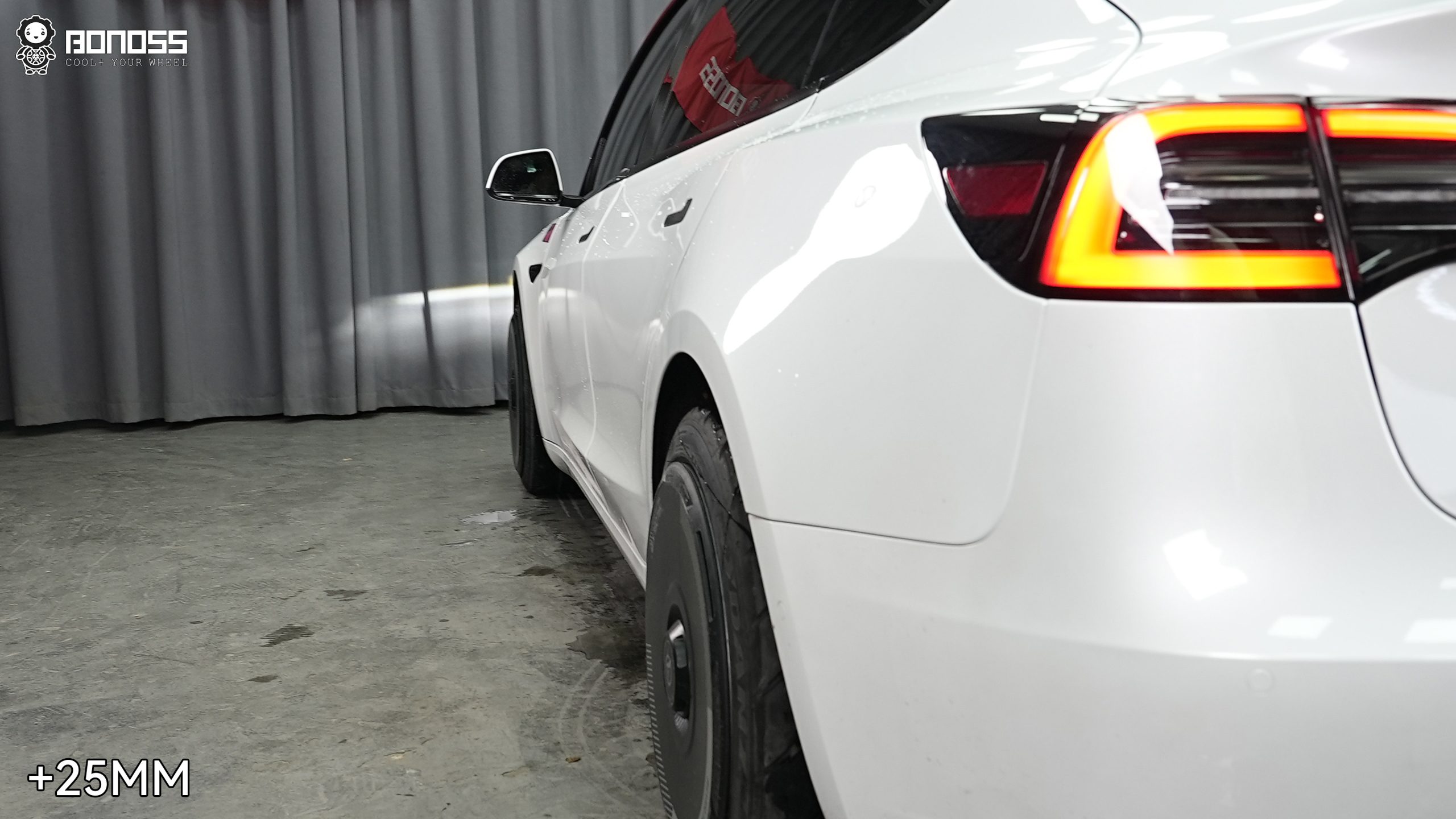 BONOSS Forged Active Cooling Wheel Spacers for 2021 Tesla Model 3 15mm Front 25mm Rear (5)