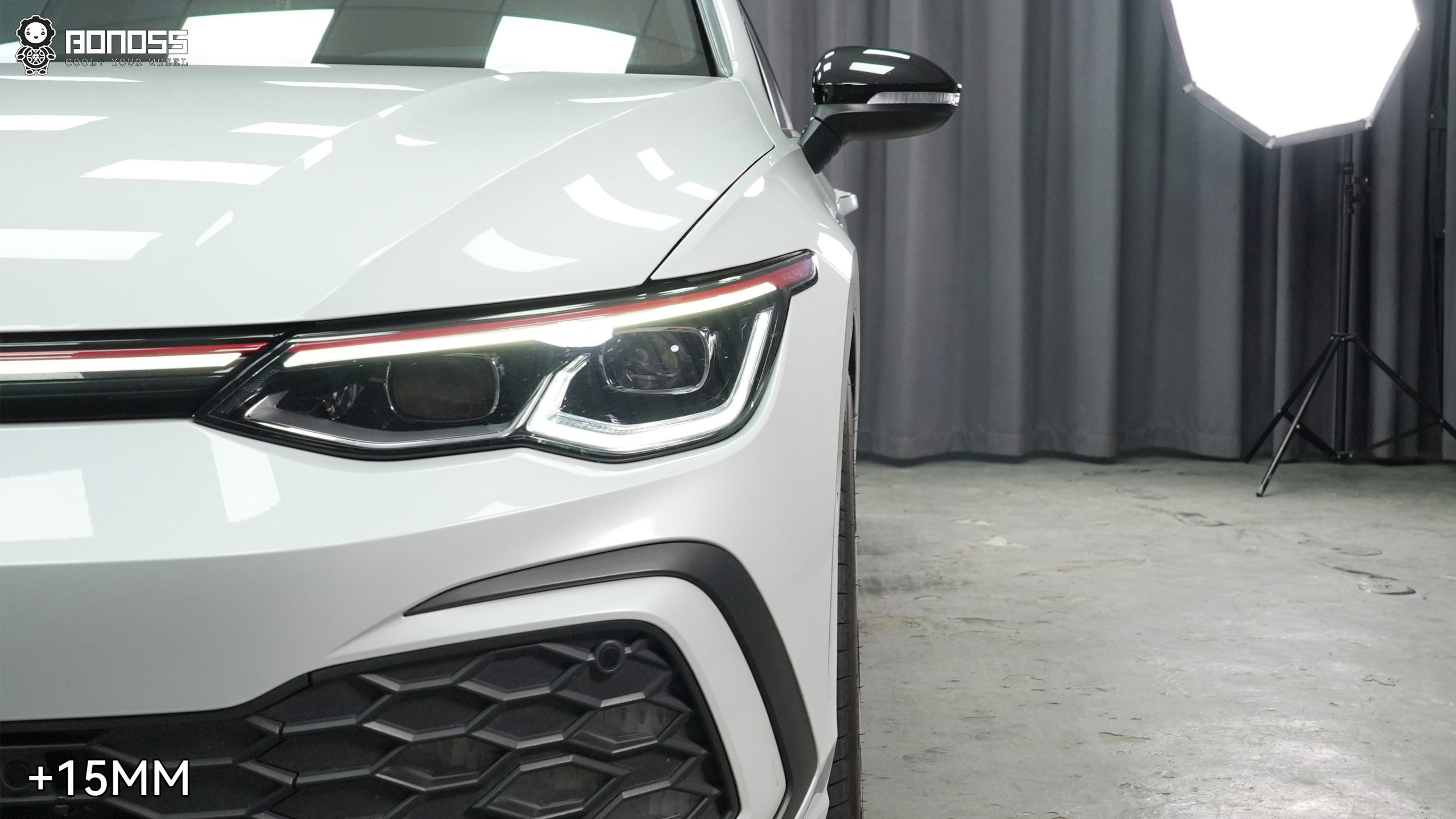 BONOSS Forged Active Cooling Wheel Spacers for 2021 Volkswagen Golf GTI 15mm Front 20mm Rear (2)