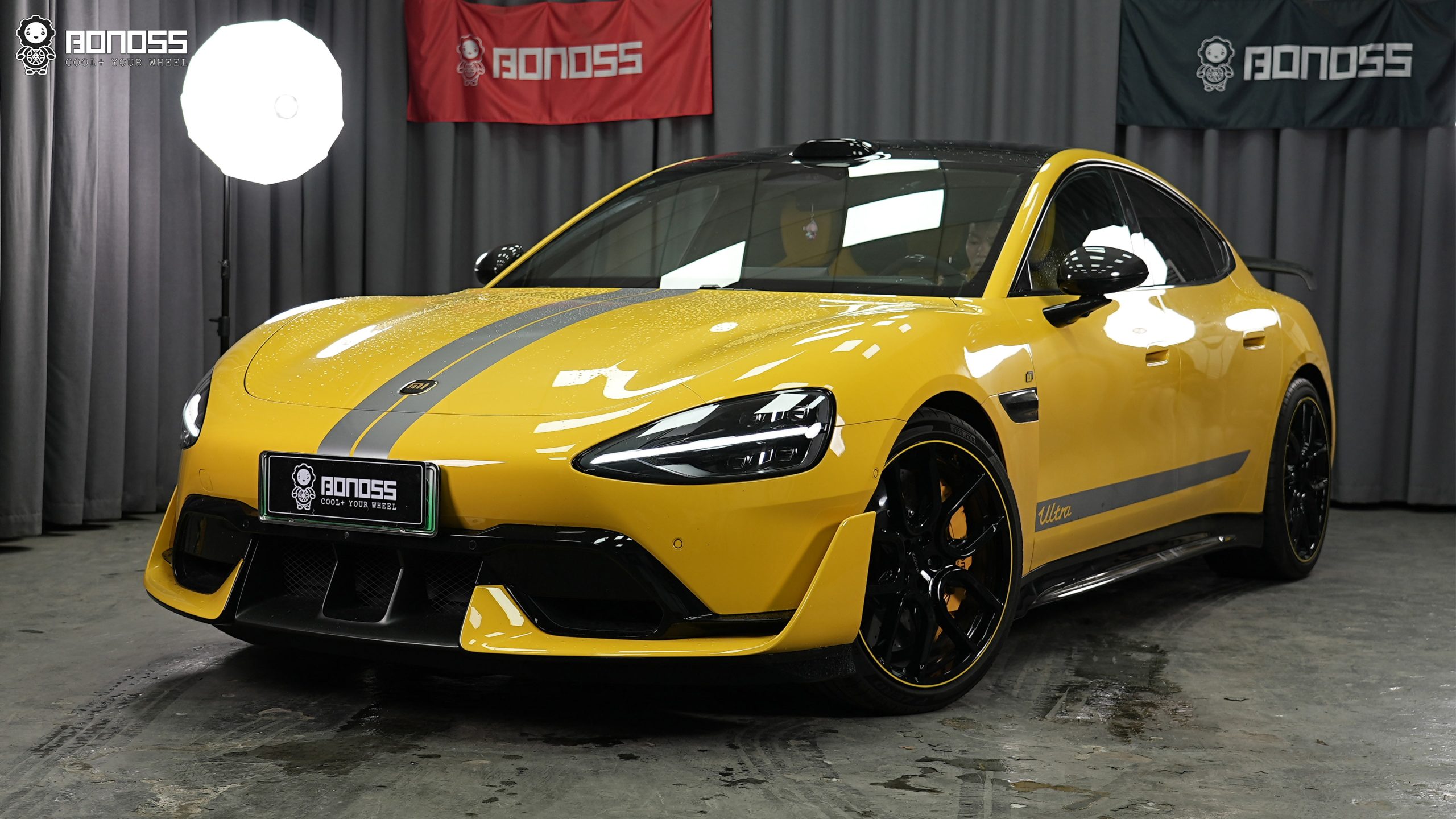 BONOSS Forged Active Cooling Wheel Spacers for 2025 Xiaomi SU7 Ultra 15mm Front 15mm Rear (2)