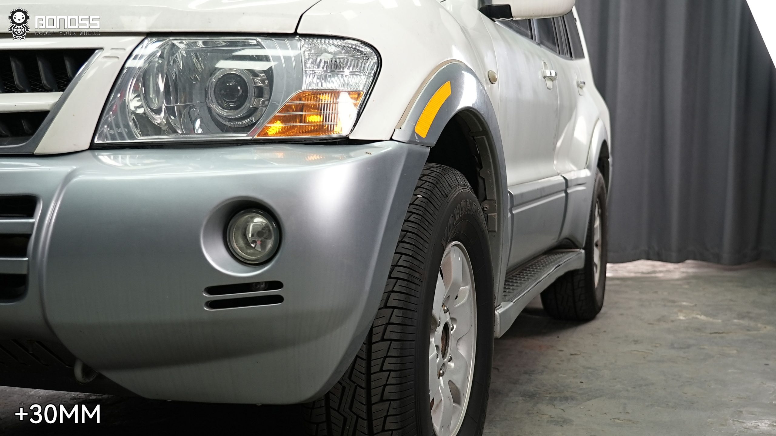 BONOSS Forged Active Cooling Wheel Spacers for Mitsubishi Pajero 30mm Front 35mm Rear (3)