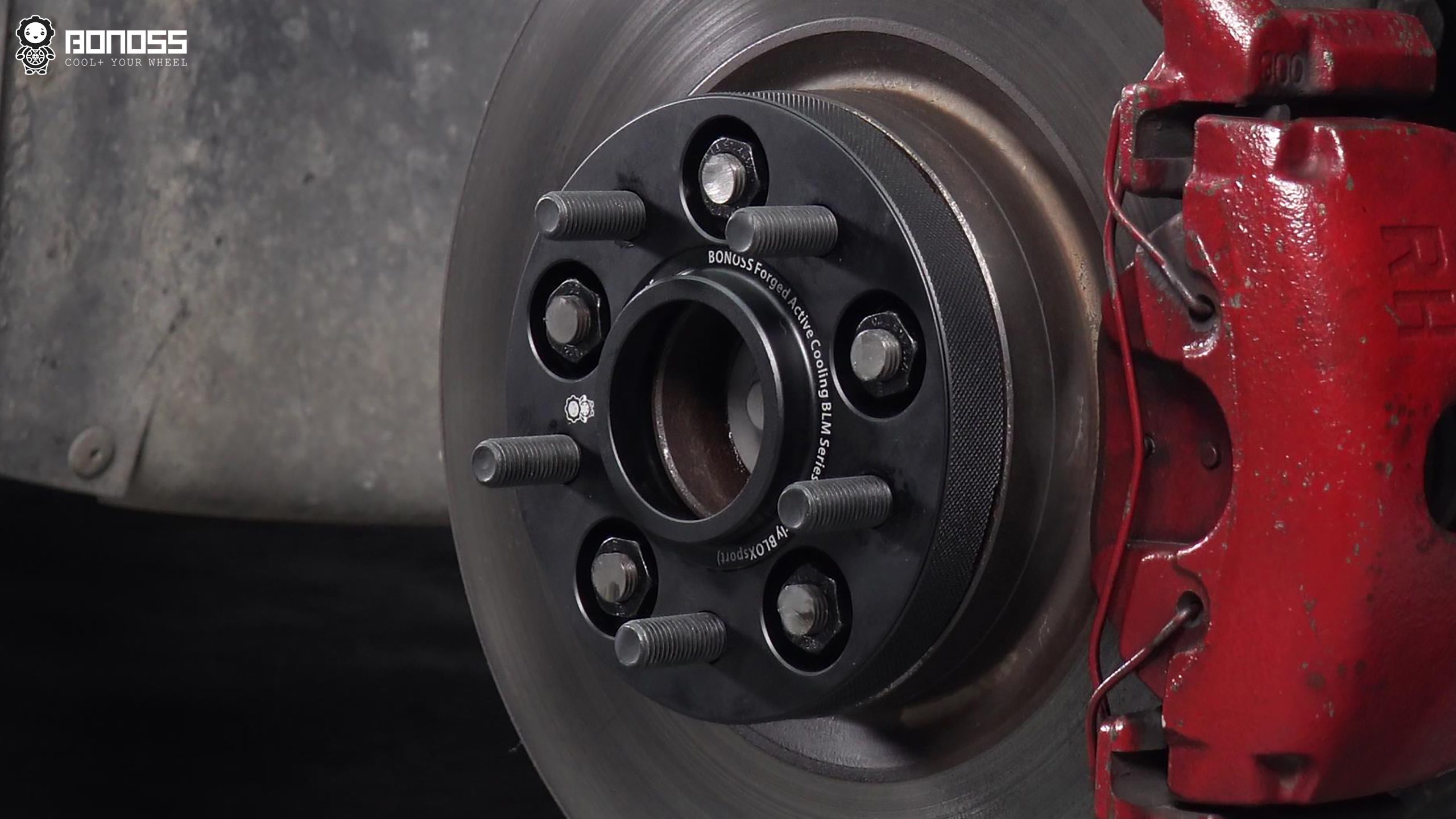 BONOSS Forged Active Cooling Wheel Spacers for 2006 Volvo S40 20mm Front 20mm Rear (12)