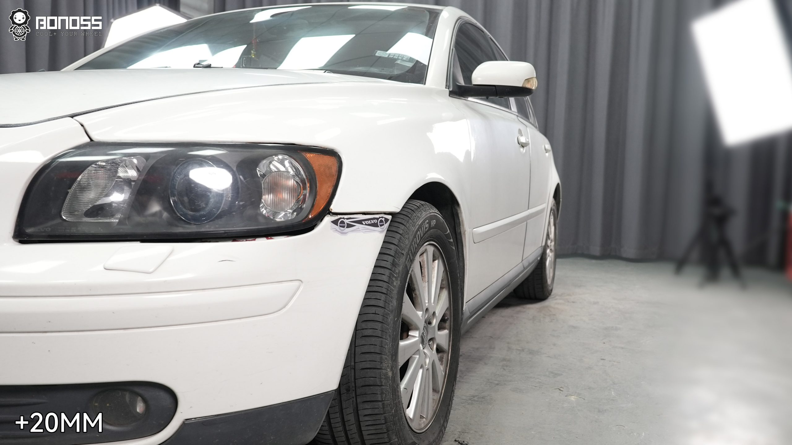 BONOSS Forged Active Cooling Wheel Spacers for 2006 Volvo S40 20mm Front 20mm Rear (3)