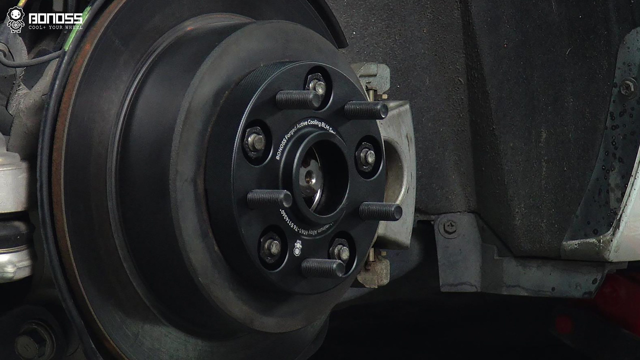 BONOSS Forged Active Cooling Wheel Spacers for 2013 Lexus IS Front 20mm Rear 25mm (3)