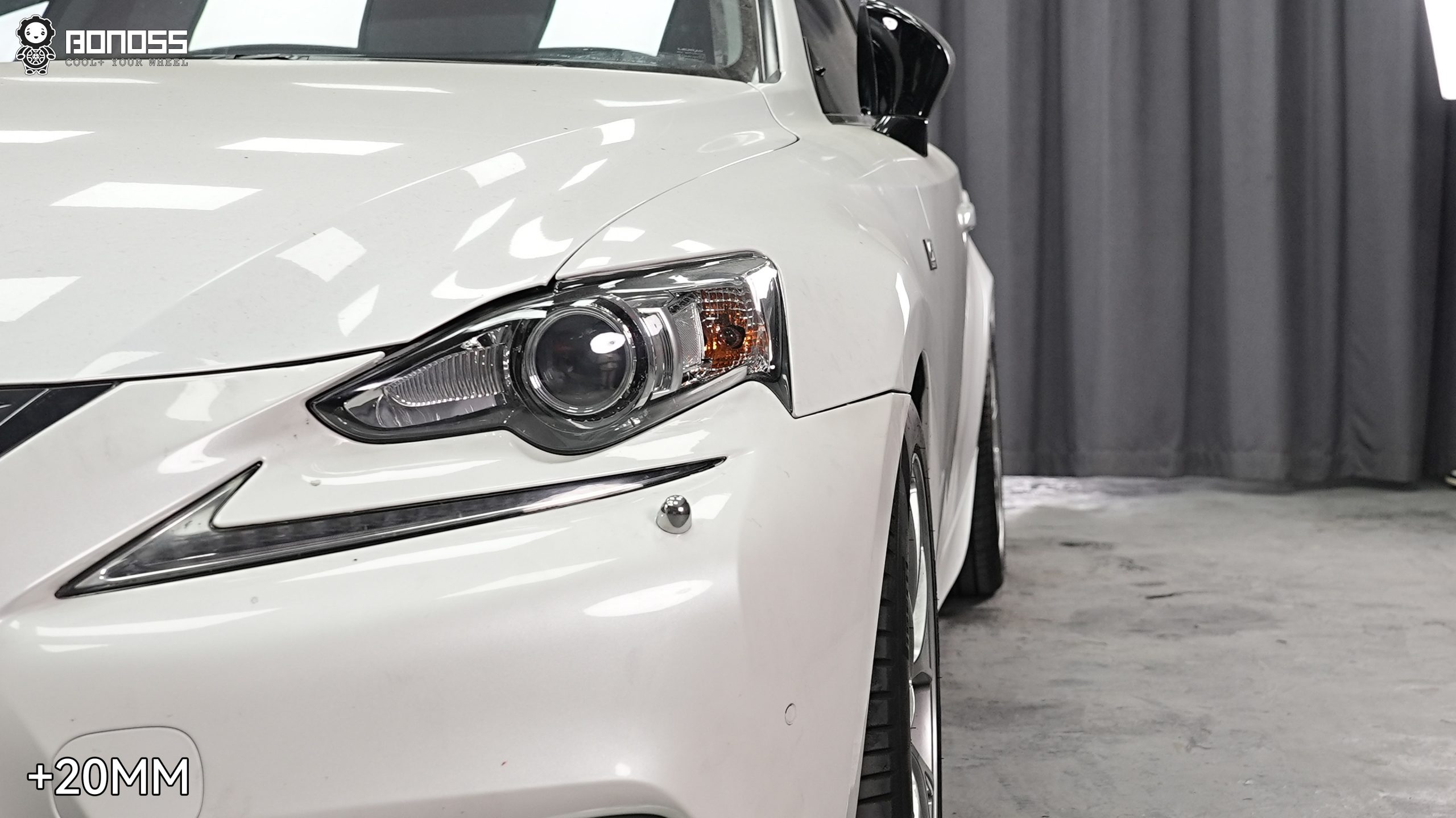 BONOSS Forged Active Cooling Wheel Spacers for 2013 Lexus IS Front 20mm Rear 25mm (5)