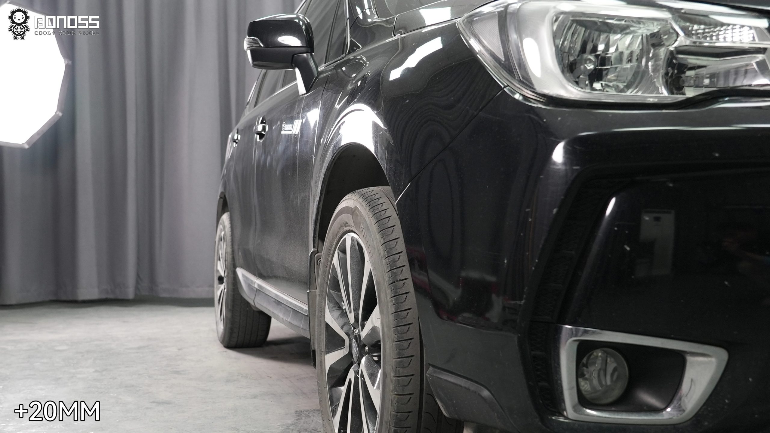 BONOSS Forged Active Cooling Wheel Spacers for 2016 Subaru Forester 20mm Front 25mm Rear (4)