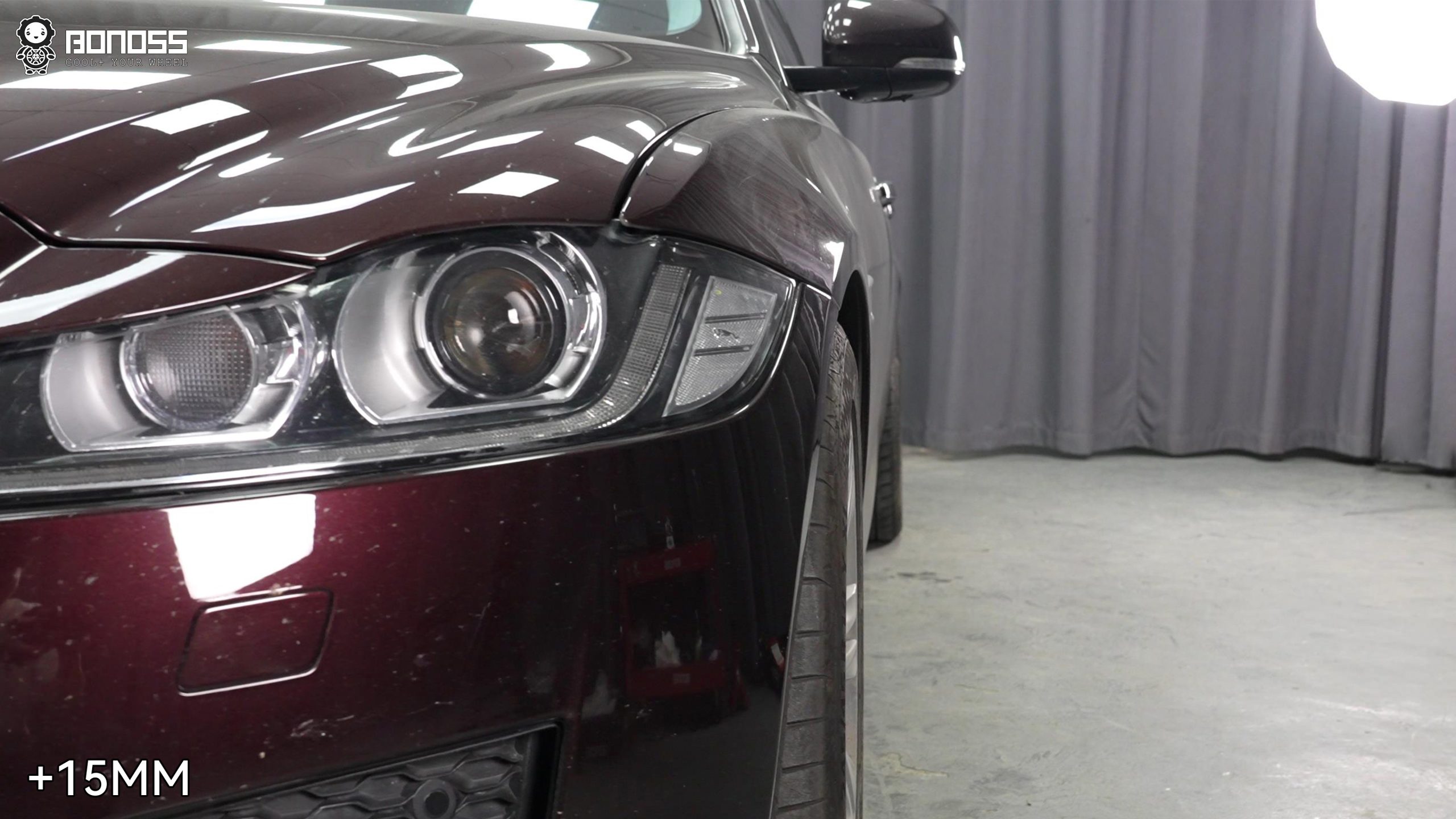 BONOSS Forged Active Cooling Wheel Spacers for 2017 Jaguar XF 15mm Front 25mm Rear (3)