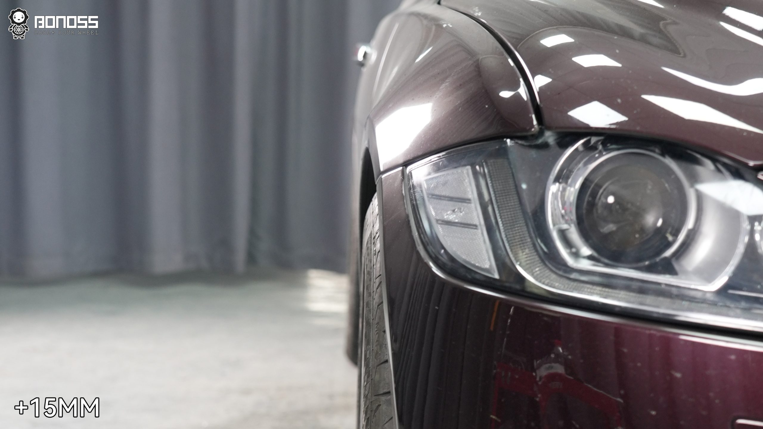 BONOSS Forged Active Cooling Wheel Spacers for 2017 Jaguar XF 15mm Front 25mm Rear (4)