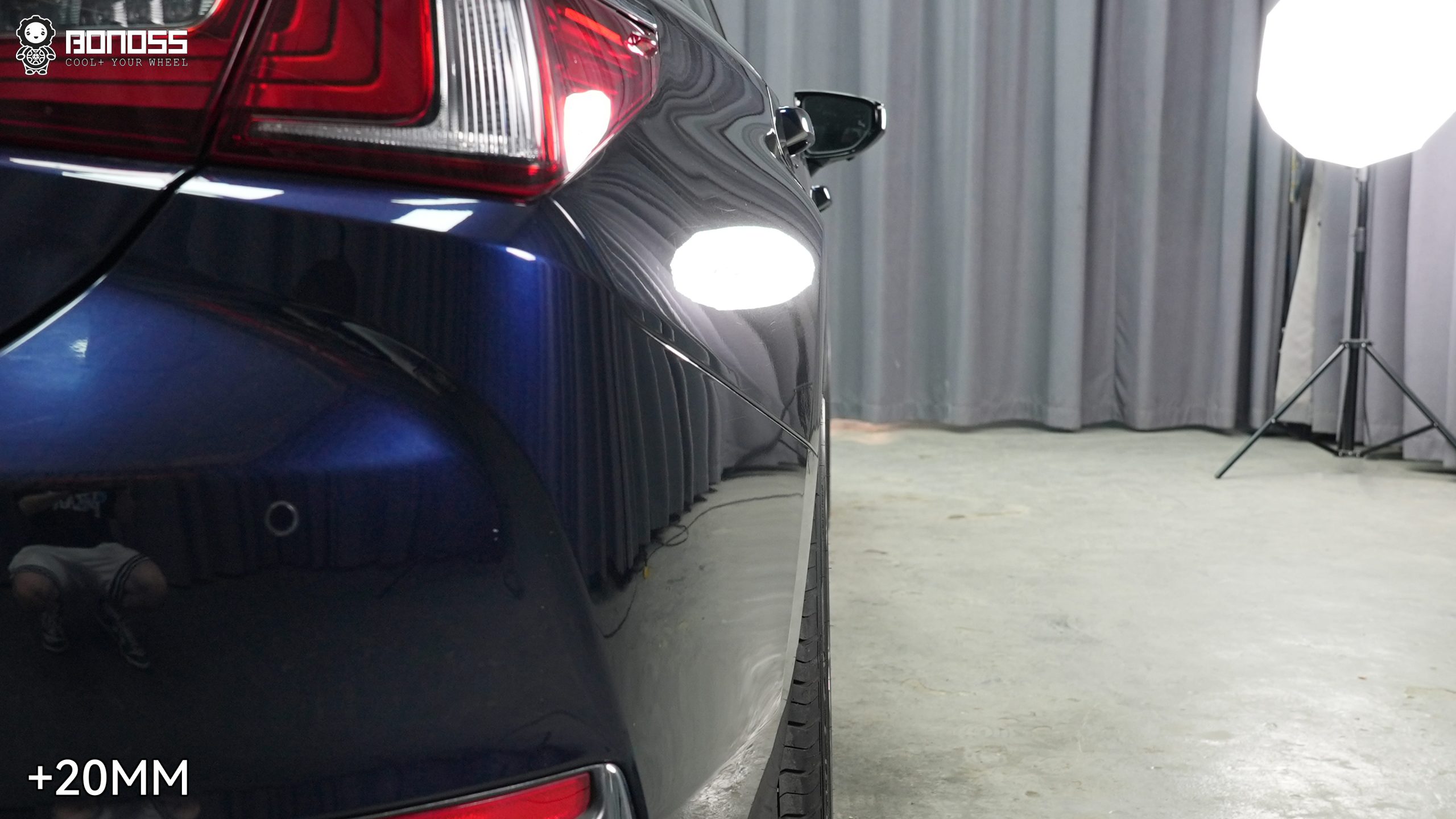 BONOSS Forged Active Cooling Wheel Spacers for 2020 Lexus ES Front 20mm Rear 20mm (6)