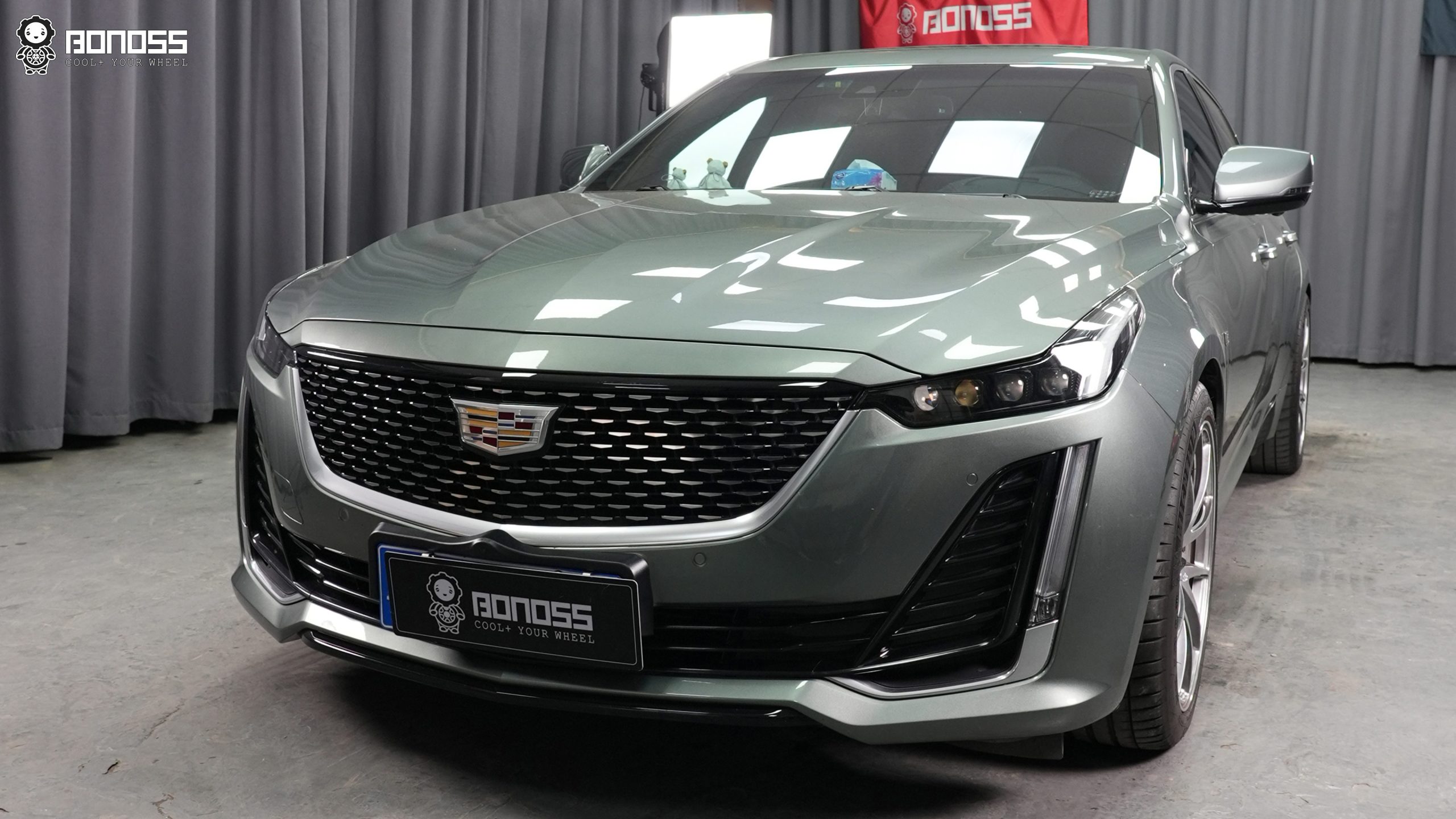 BONOSS Forged Active Cooling Wheel Spacers for 2022 Cadillac CT5 Front 20mm Rear 25mm (2)