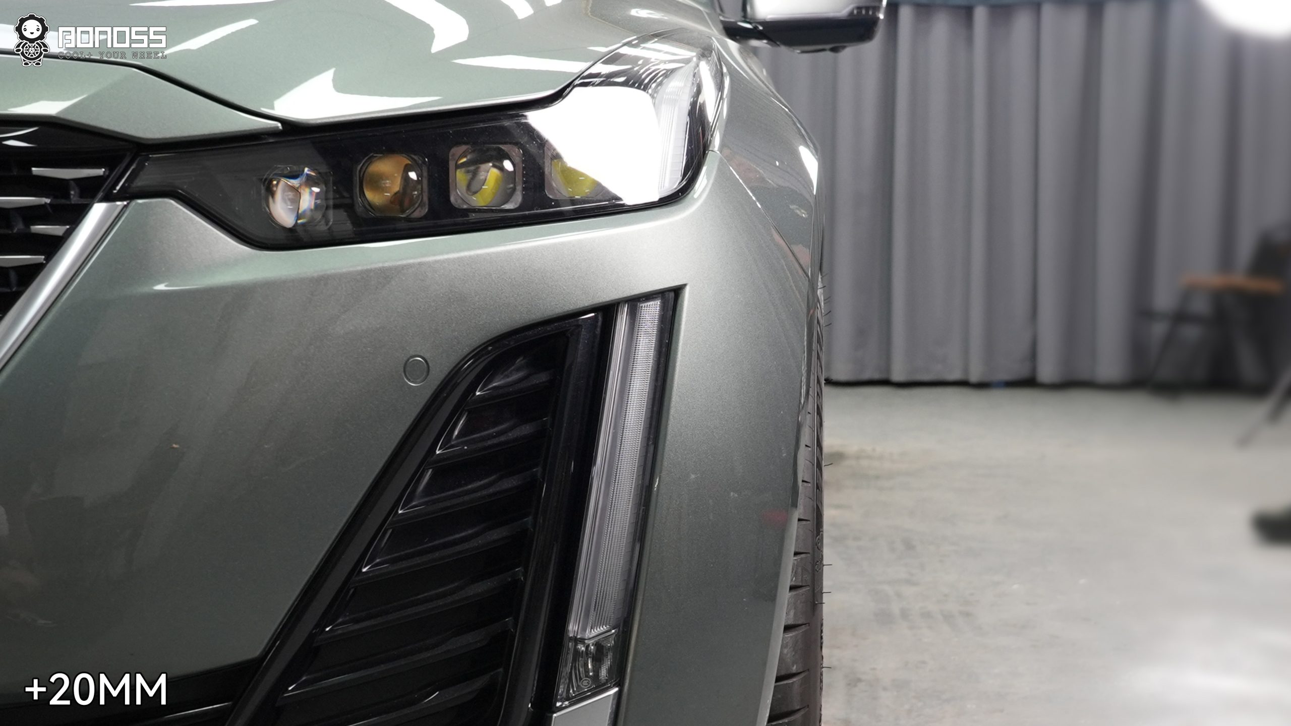 BONOSS Forged Active Cooling Wheel Spacers for 2022 Cadillac CT5 Front 20mm Rear 25mm (3)