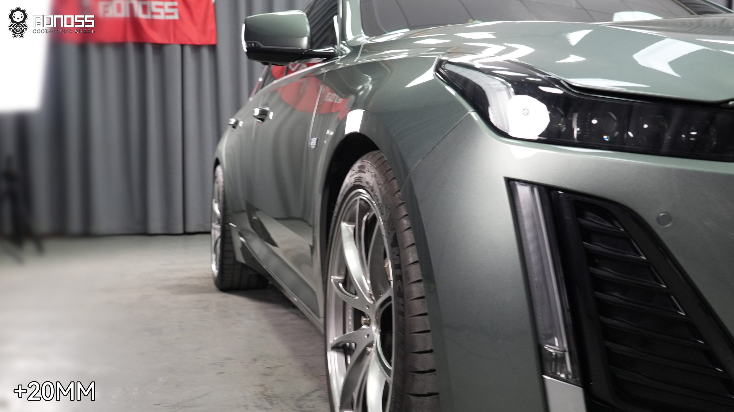 BONOSS Forged Active Cooling Wheel Spacers for 2022 Cadillac CT5 Front 20mm Rear 25mm (4)