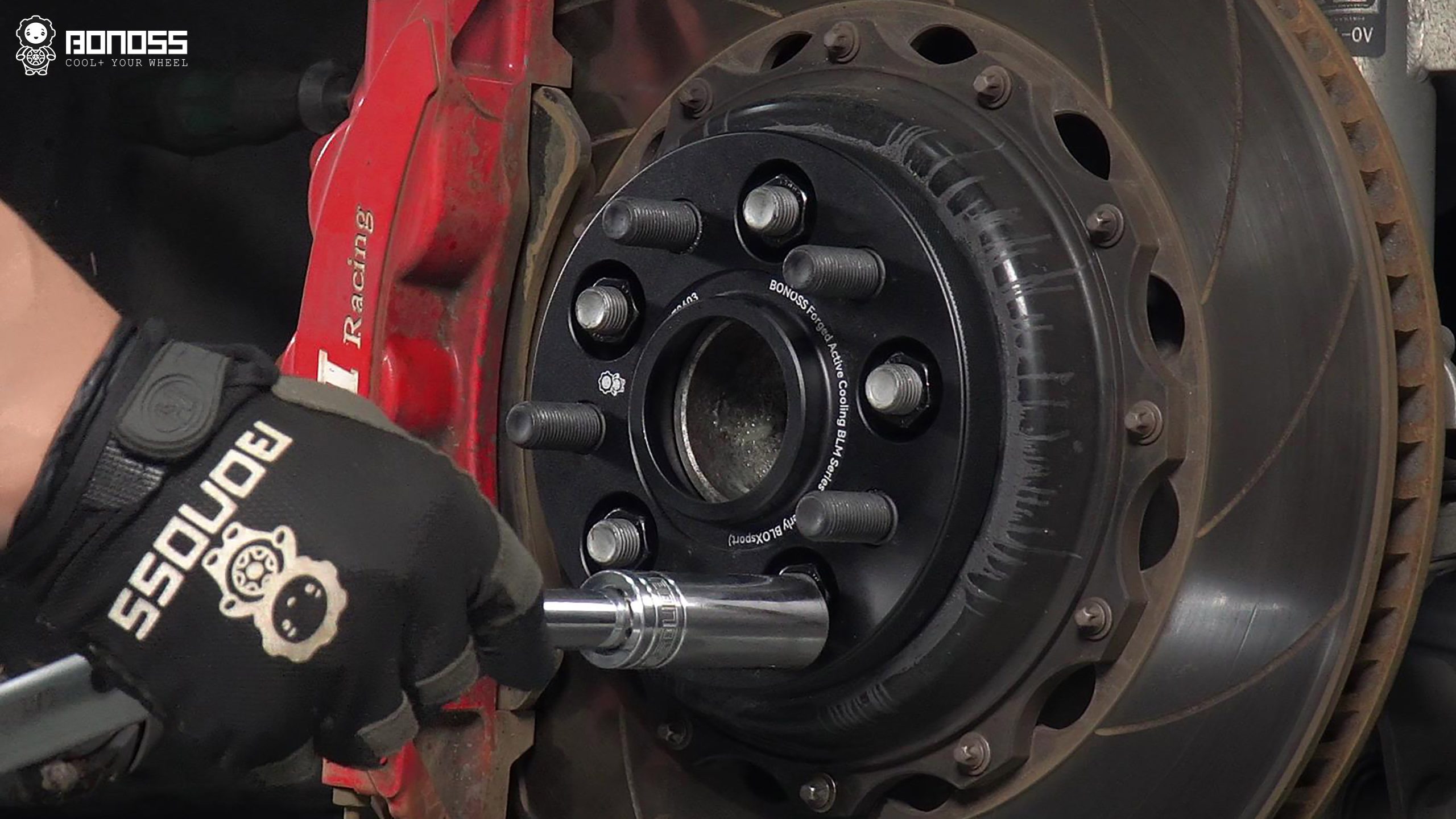 BONOSS Forged Active Cooling Wheel Spacers for 2022 Tesla Model 3 18mm Front 25mm Rear (13)