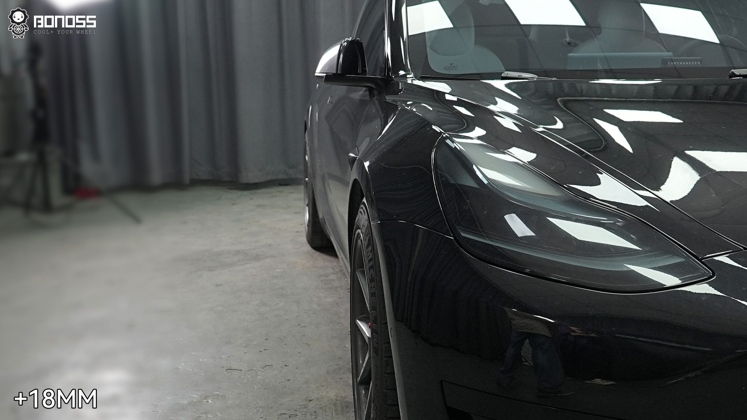 BONOSS Forged Active Cooling Wheel Spacers for 2022 Tesla Model 3 18mm Front 25mm Rear (4)