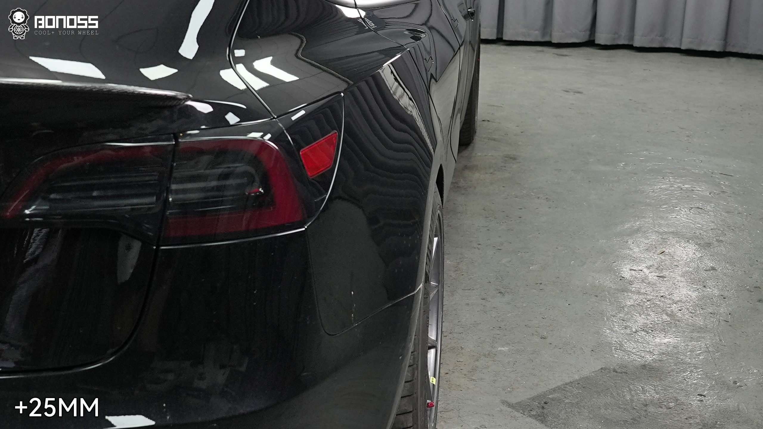 BONOSS Forged Active Cooling Wheel Spacers for 2022 Tesla Model 3 18mm Front 25mm Rear (6)