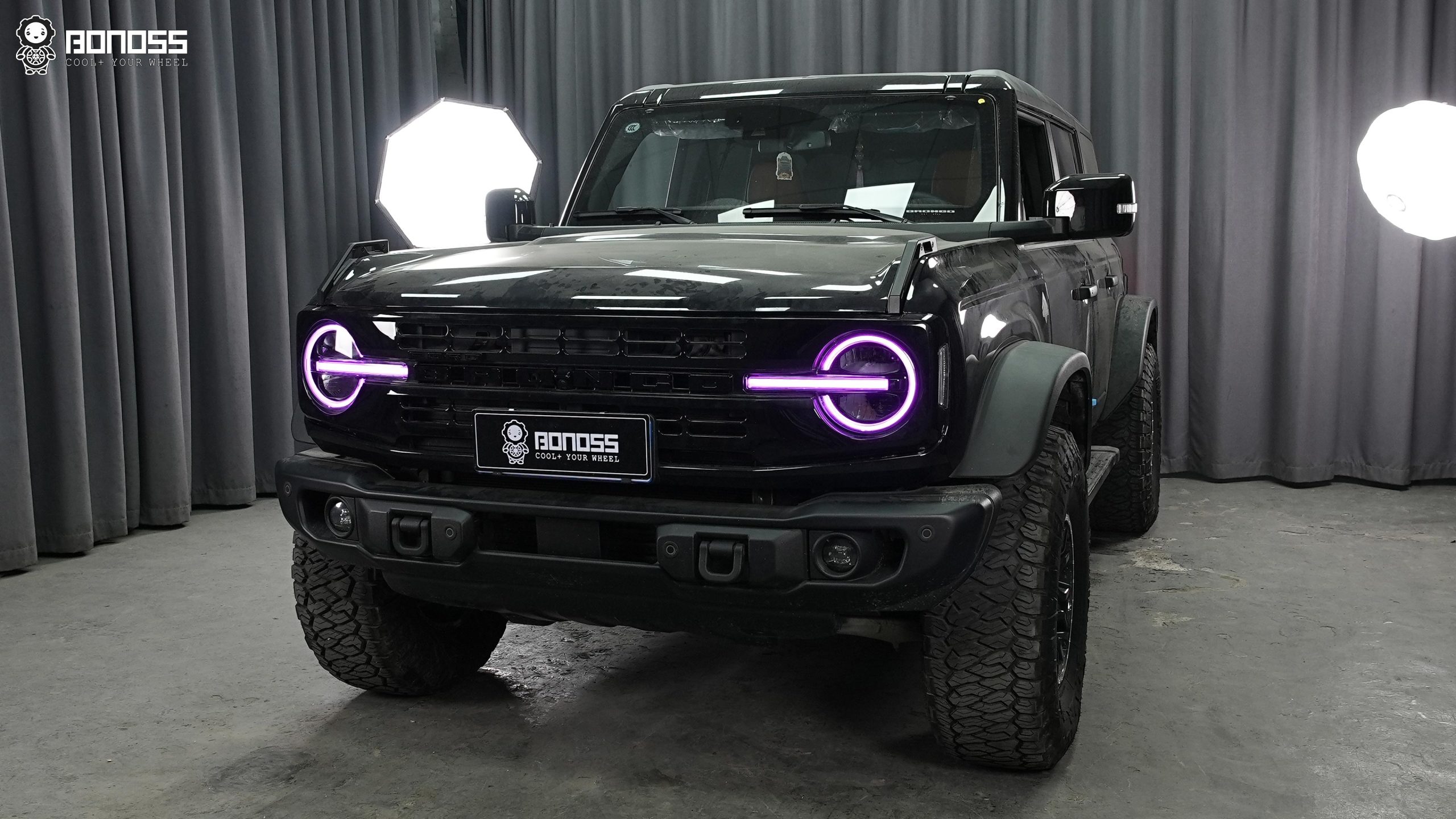 BONOSS Forged Active Cooling Wheel Spacers for 2024 Ford Bronco 35mm Front 35mm Rear (2)