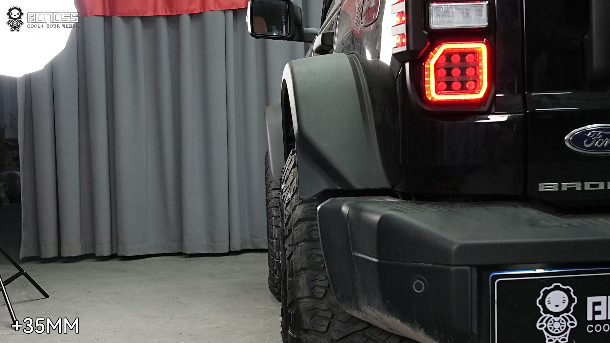 BONOSS Forged Active Cooling Wheel Spacers for 2024 Ford Bronco 35mm Front 35mm Rear (5)