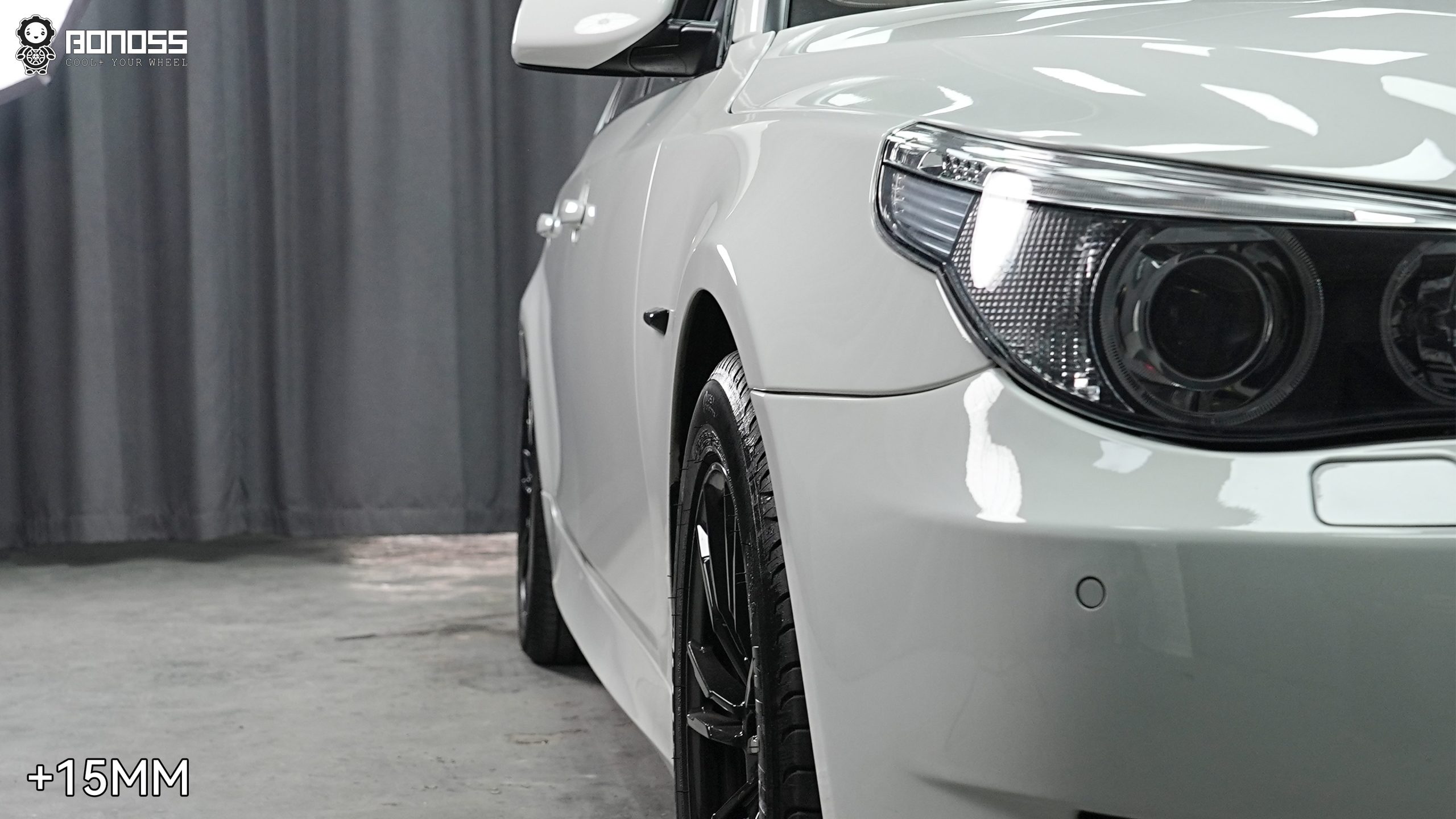 BONOSS Forged Lightweight Plus Wheel Spacers for 2007 BMW 530i 15mm Front 25mm Rear (3)