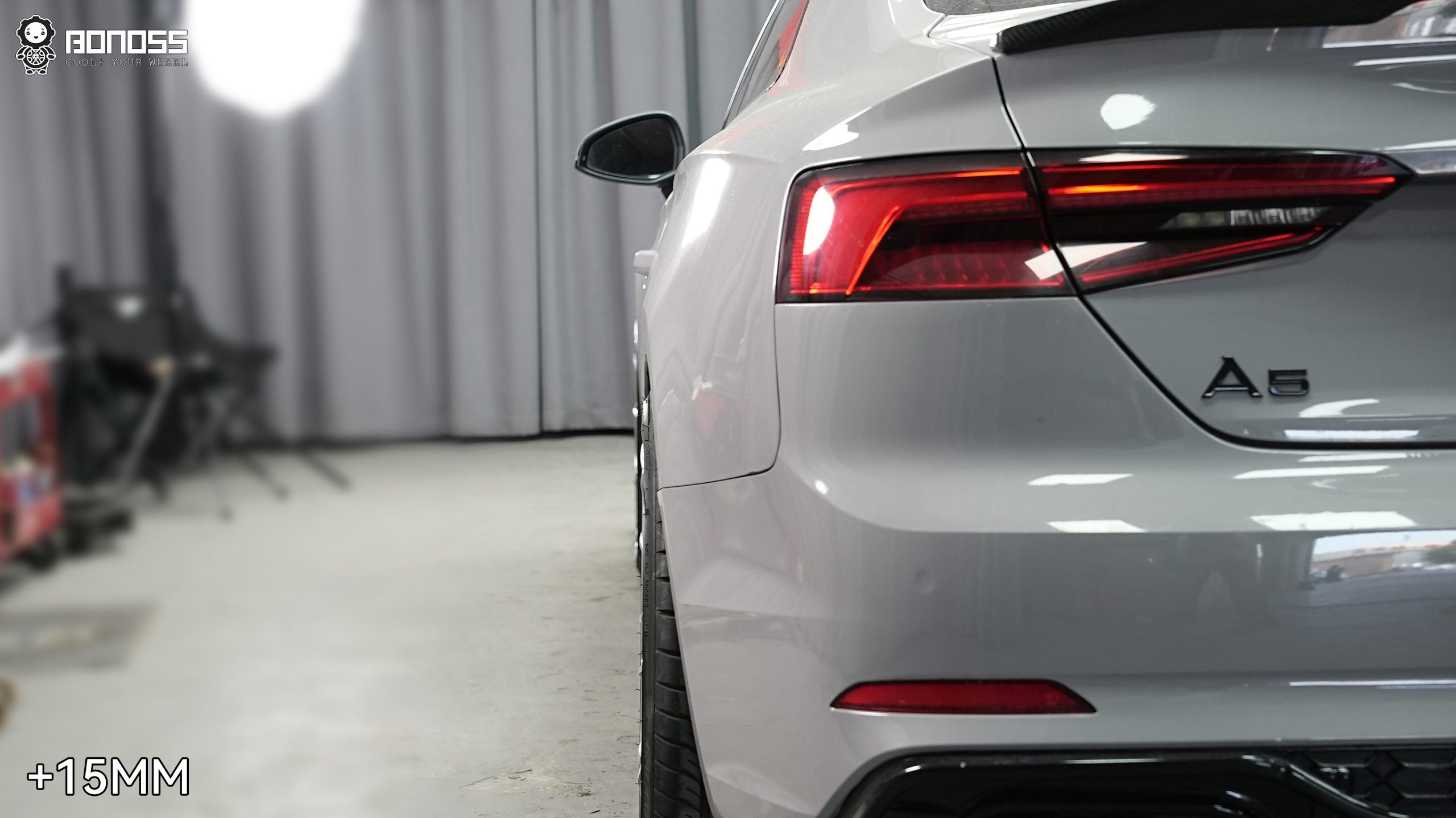 BONOSS Forged Lightweight Plus Wheel Spacers for 2017 Audi A5 12mm Front 15mm Rear (5)