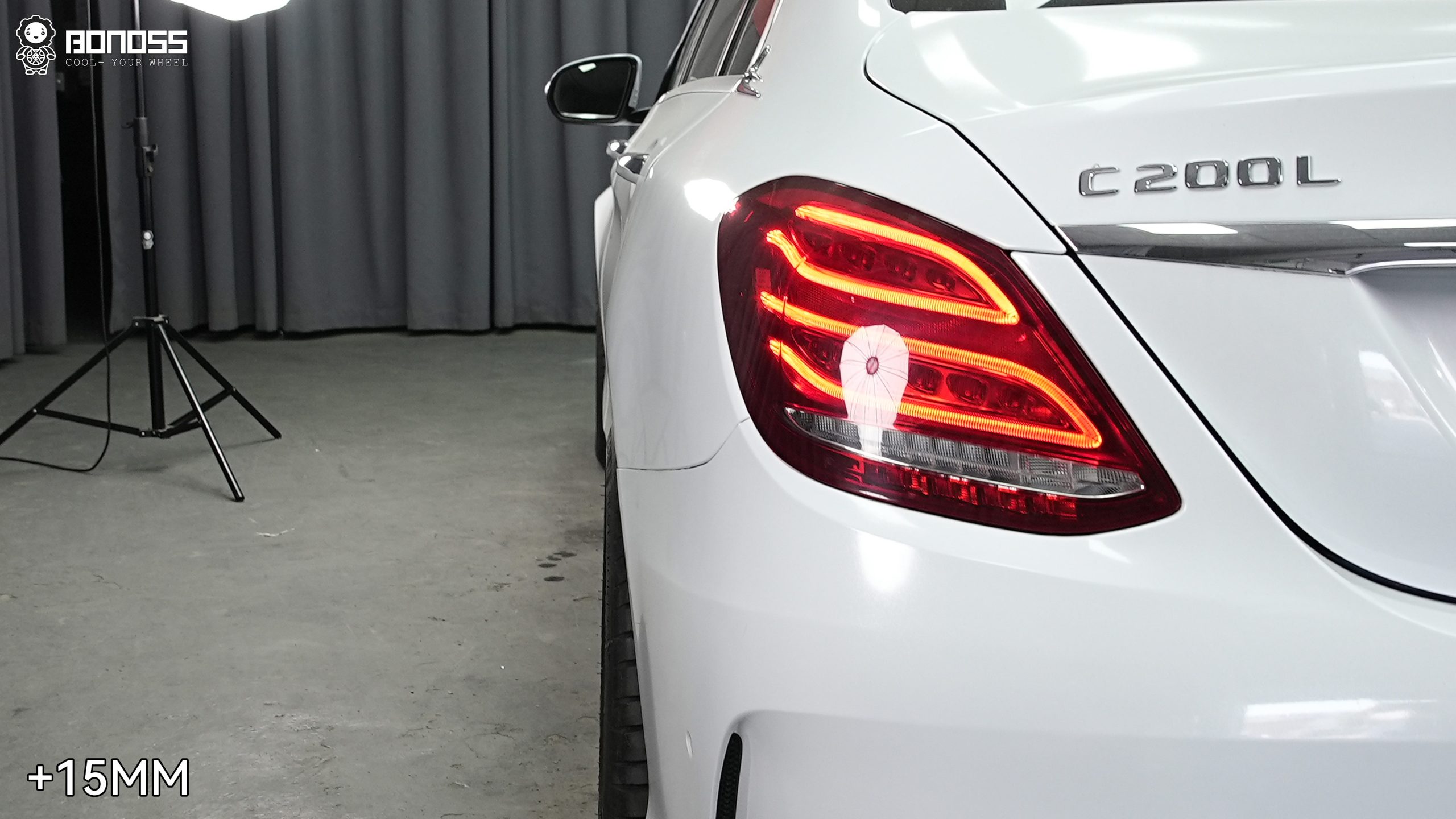 BONOSS Forged Lightweight Plus Wheel Spacers for 2018 Mercedes-Benz C-Class 12mm Front 15mm Rear (5)