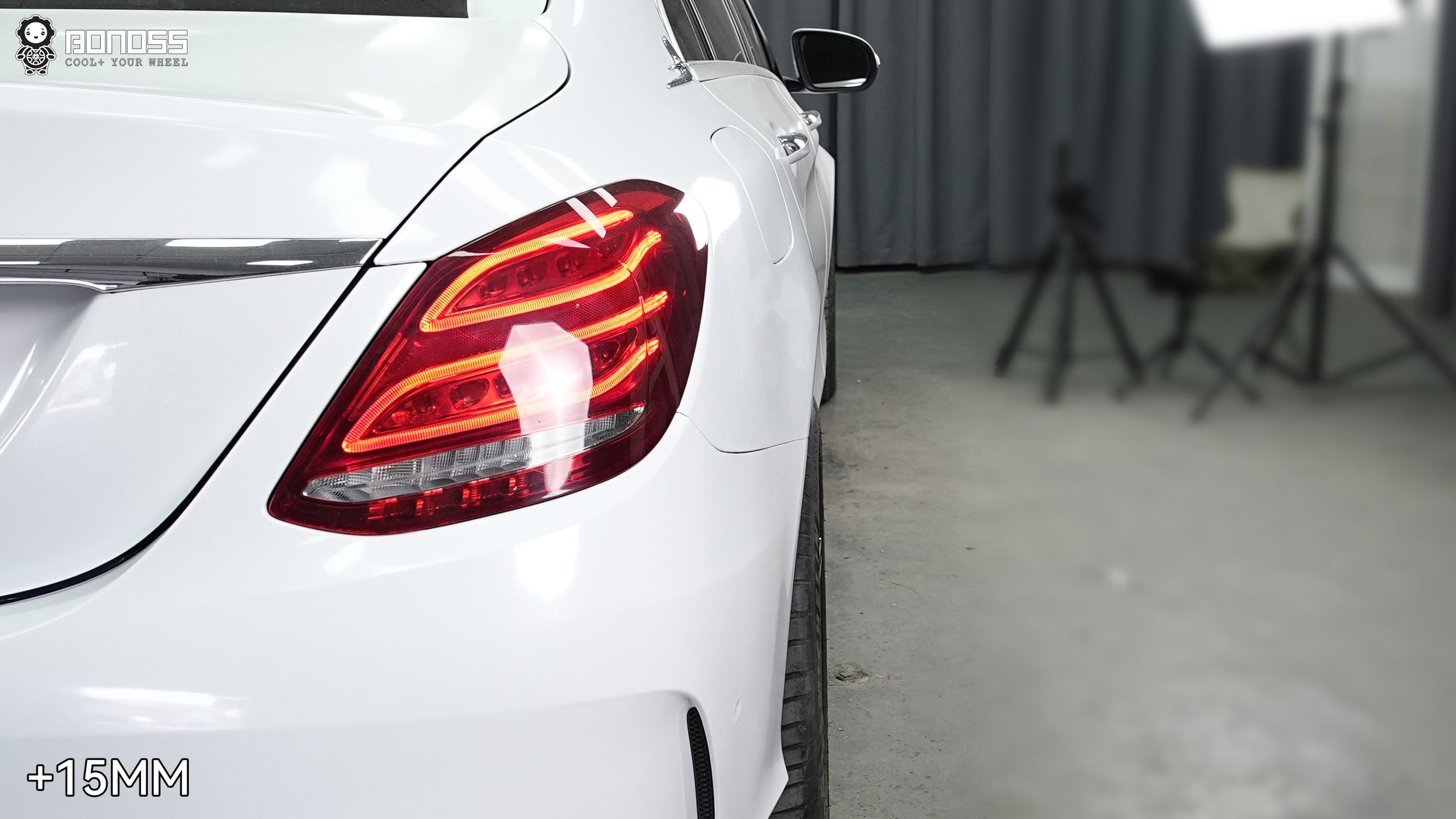 BONOSS Forged Lightweight Plus Wheel Spacers for 2018 Mercedes-Benz C-Class 12mm Front 15mm Rear (6)