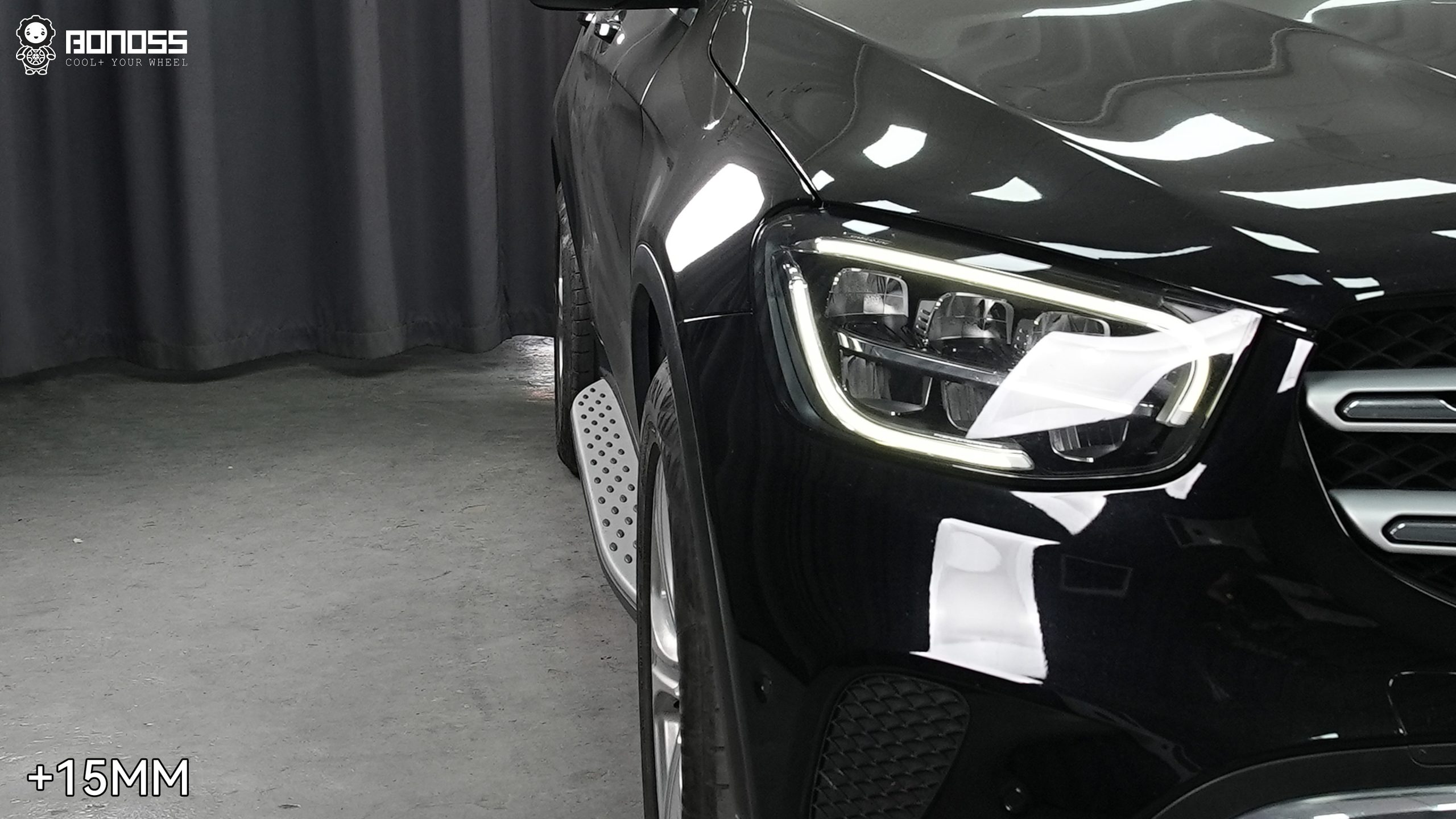 BONOSS Forged Lightweight Plus Wheel Spacers for Mercedes-Benz GLC300 15mm Front 20mm Rear (4)