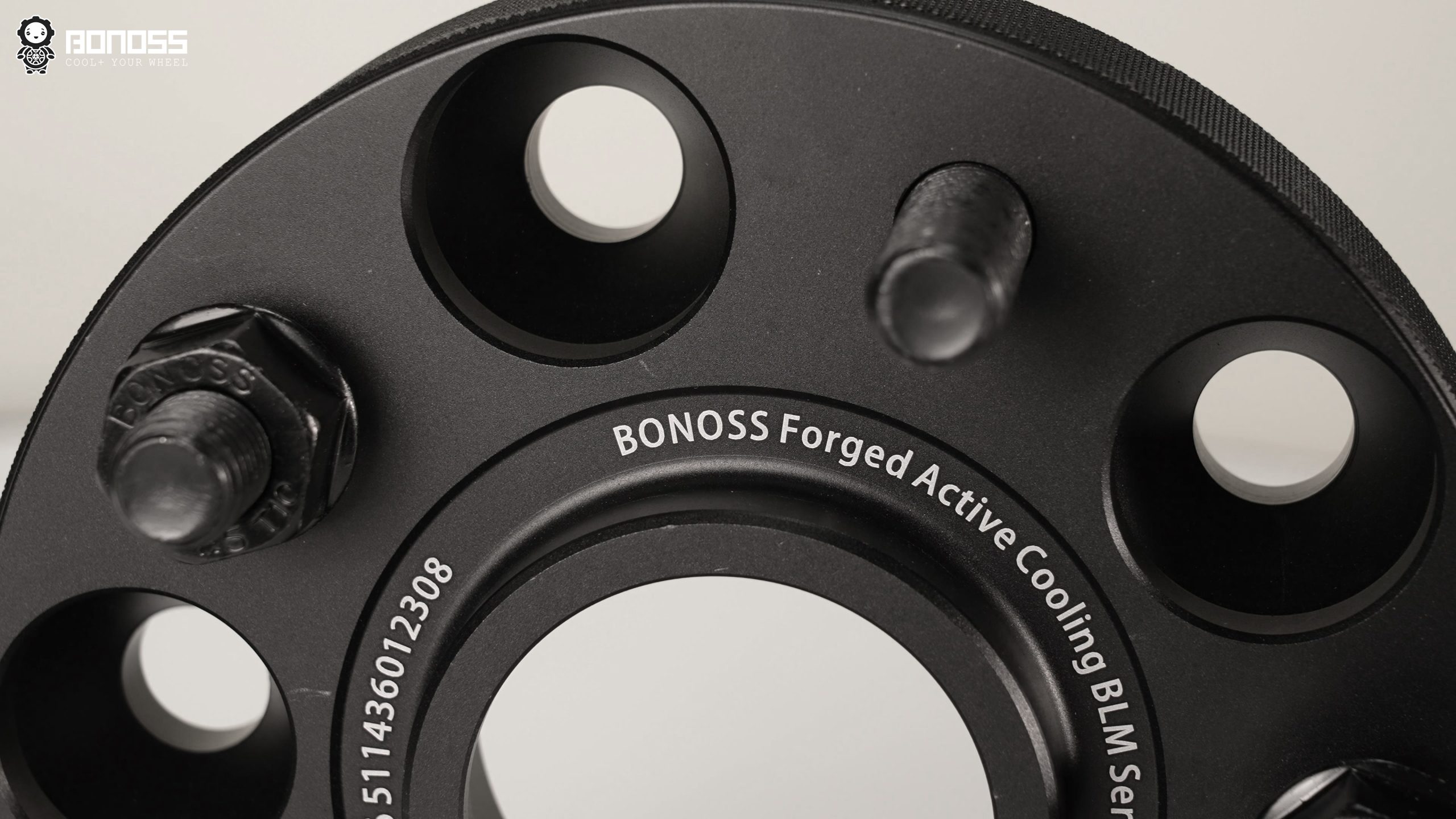 BONOSS Forged Active Cooling Wheel Spacers for 2007 Toyota Mark X 20mm Front 20mm Rear (1)
