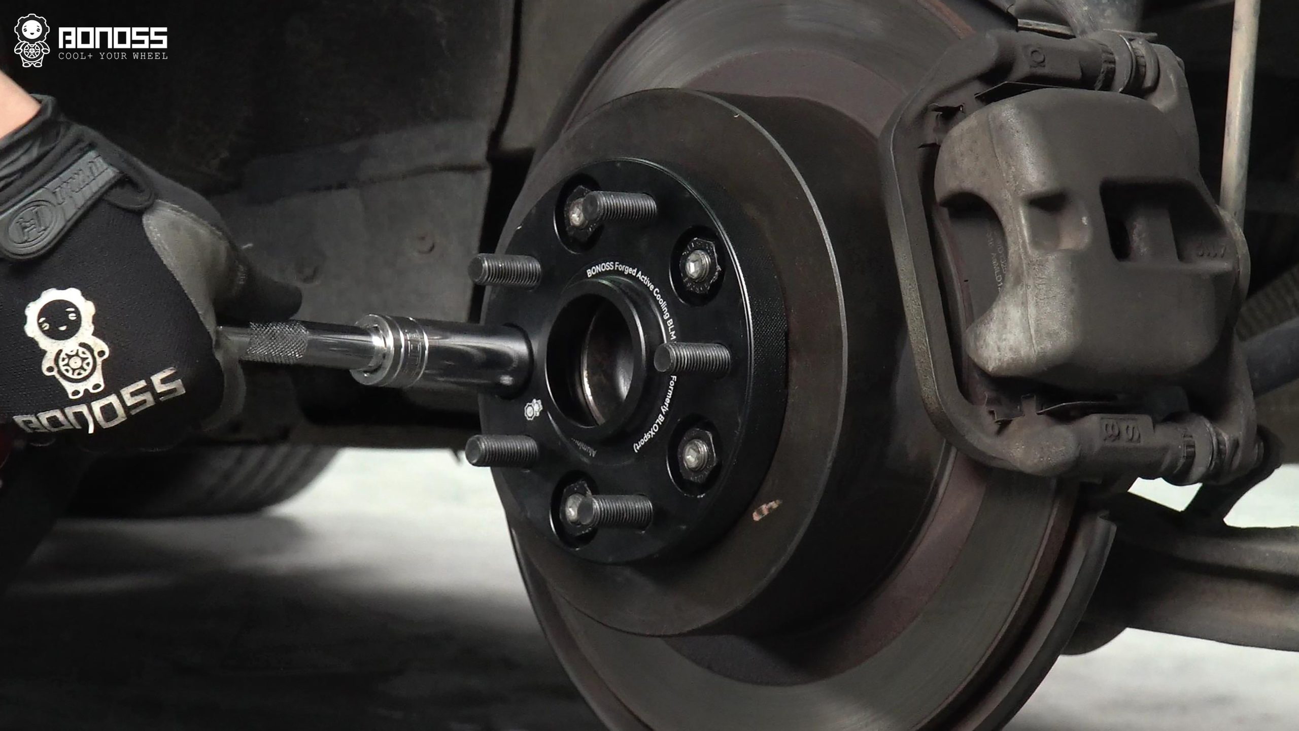 BONOSS Forged Active Cooling Wheel Spacers for 2009 Toyota Highlander 20mm Front 20mm Rear (13)