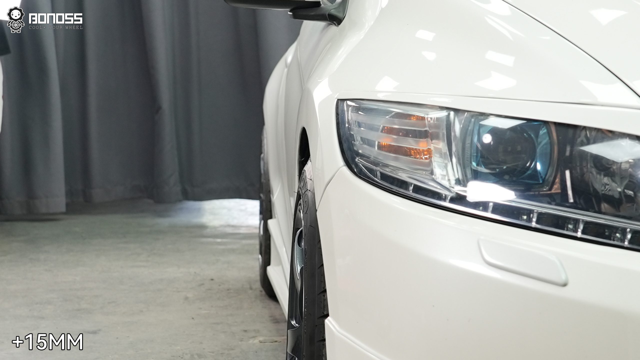 BONOSS Forged Active Cooling Wheel Spacers for 2012 Honda CR-Z 15mm Front 15mm Rear (4)