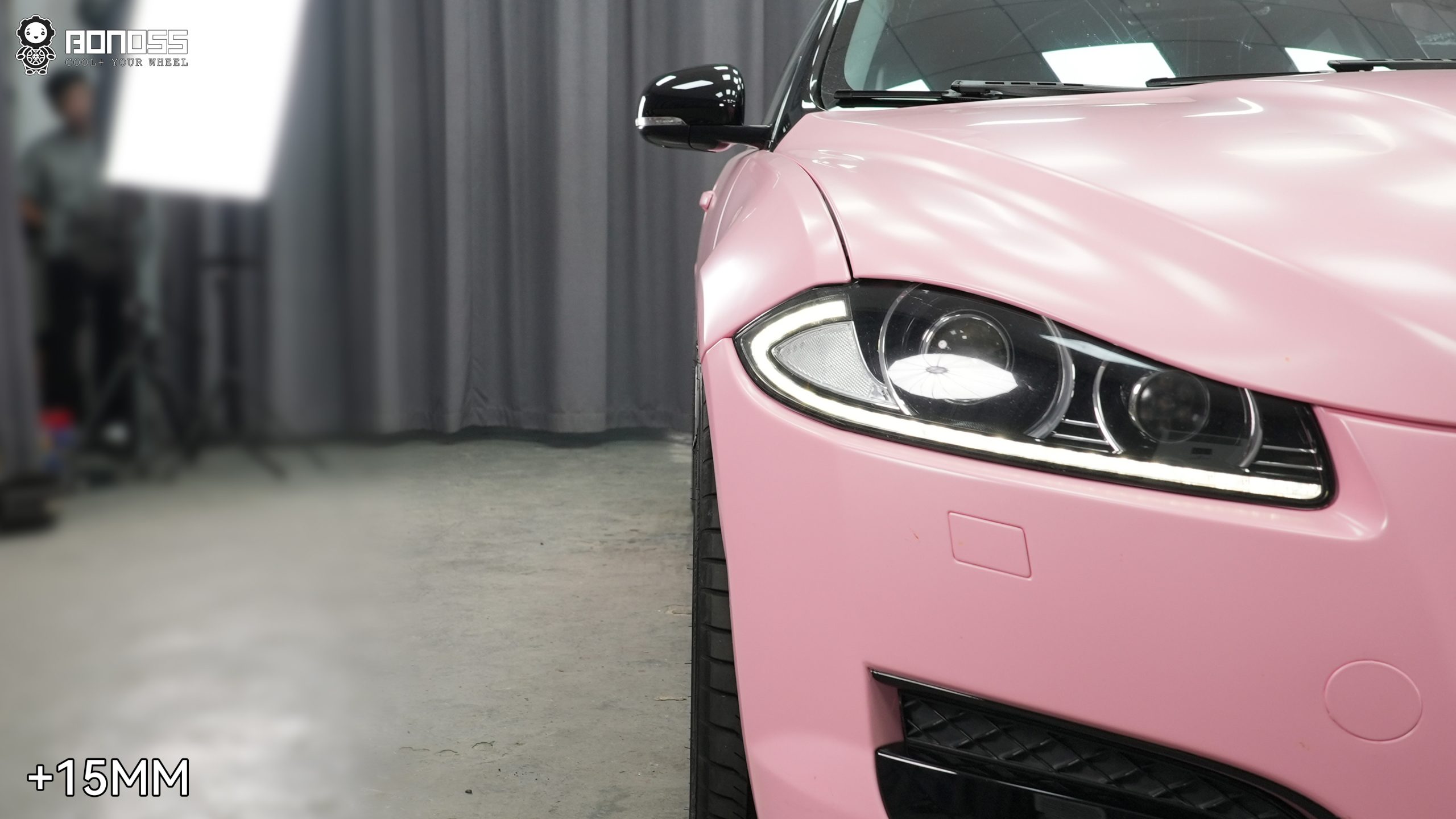 BONOSS Forged Active Cooling Wheel Spacers for 2014 Jaguar XF 15mm Front 15mm Rear (4)