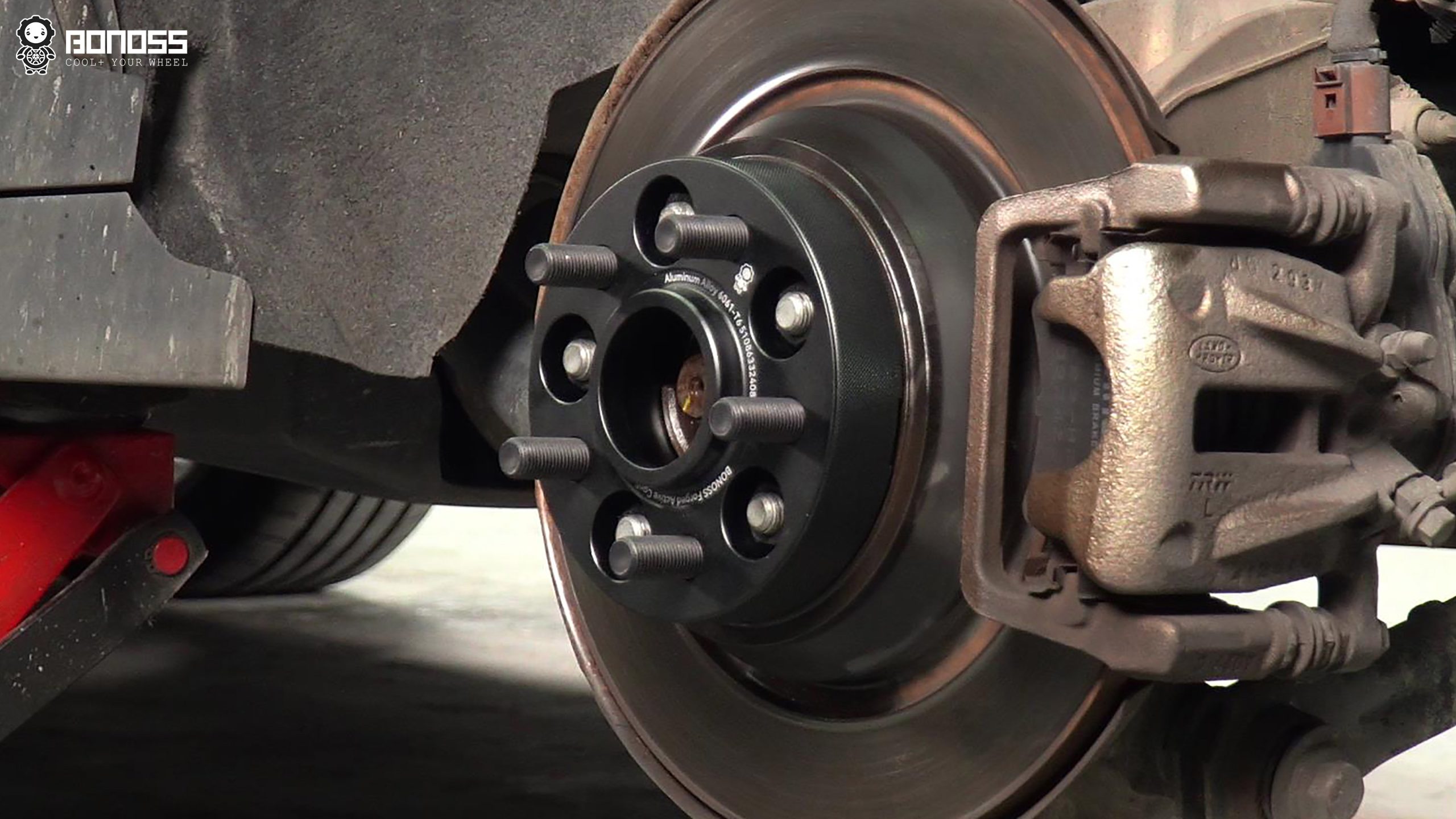 BONOSS Forged Active Cooling Wheel Spacers for 2015 Land Rover Range Rover Evoque 25mm Front 30mm Rear (14)