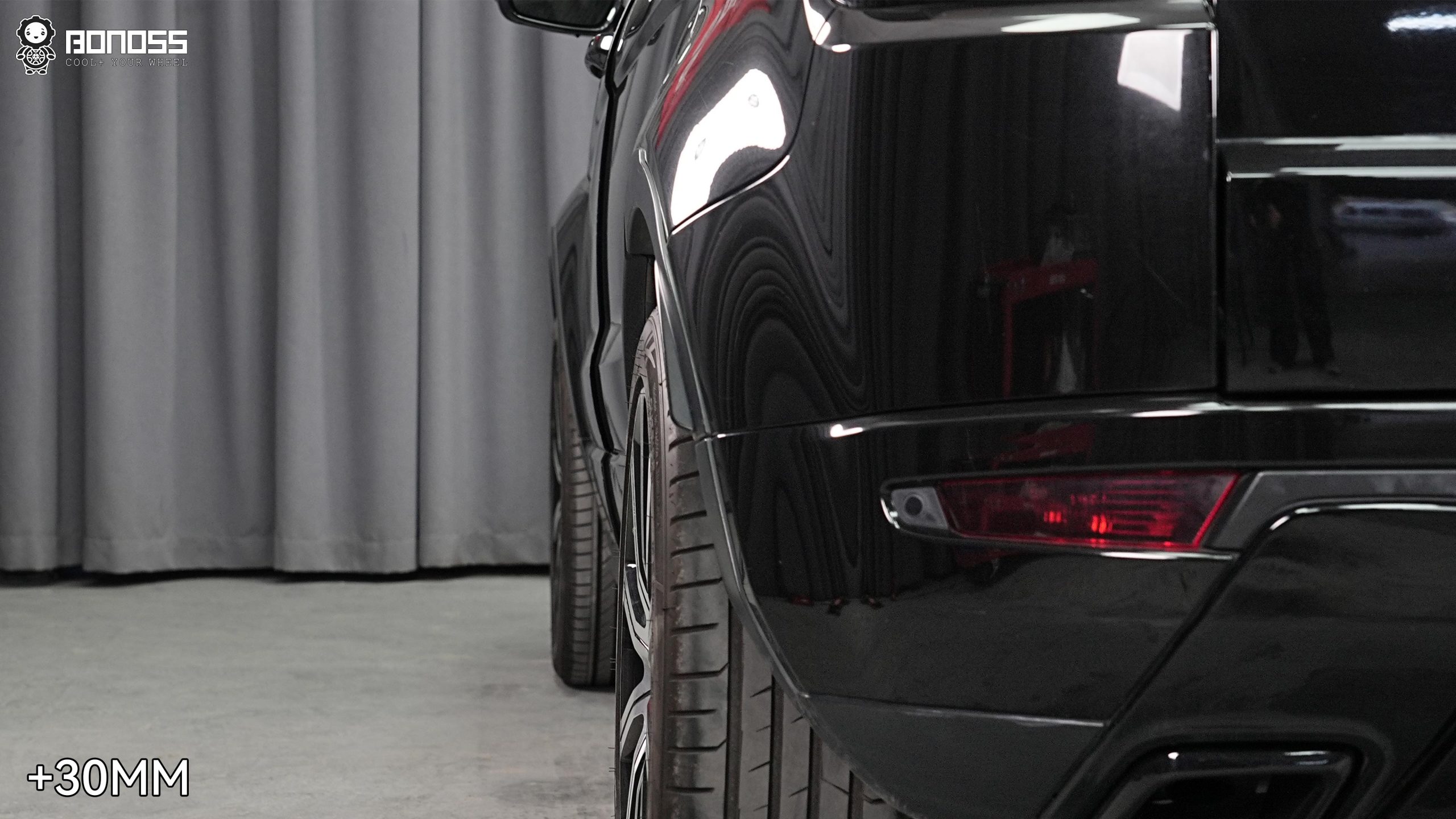 BONOSS Forged Active Cooling Wheel Spacers for 2015 Land Rover Range Rover Evoque 25mm Front 30mm Rear (5)