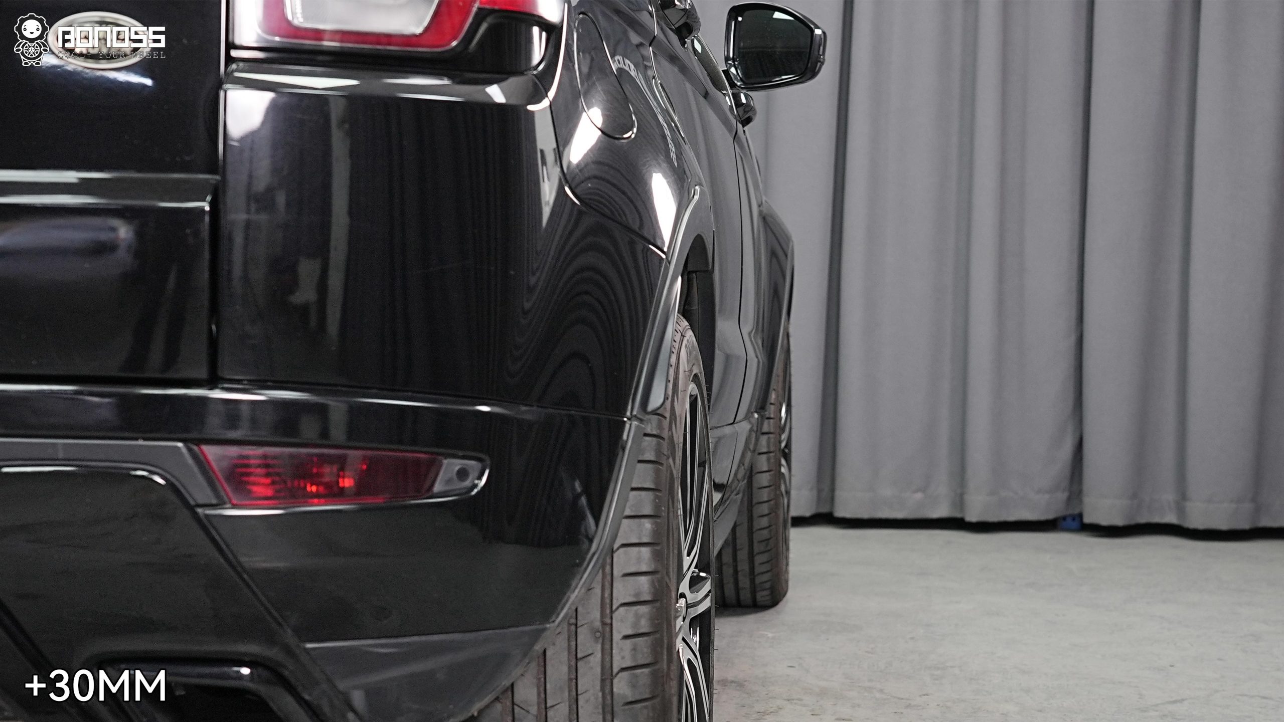 BONOSS Forged Active Cooling Wheel Spacers for 2015 Land Rover Range Rover Evoque 25mm Front 30mm Rear (6)