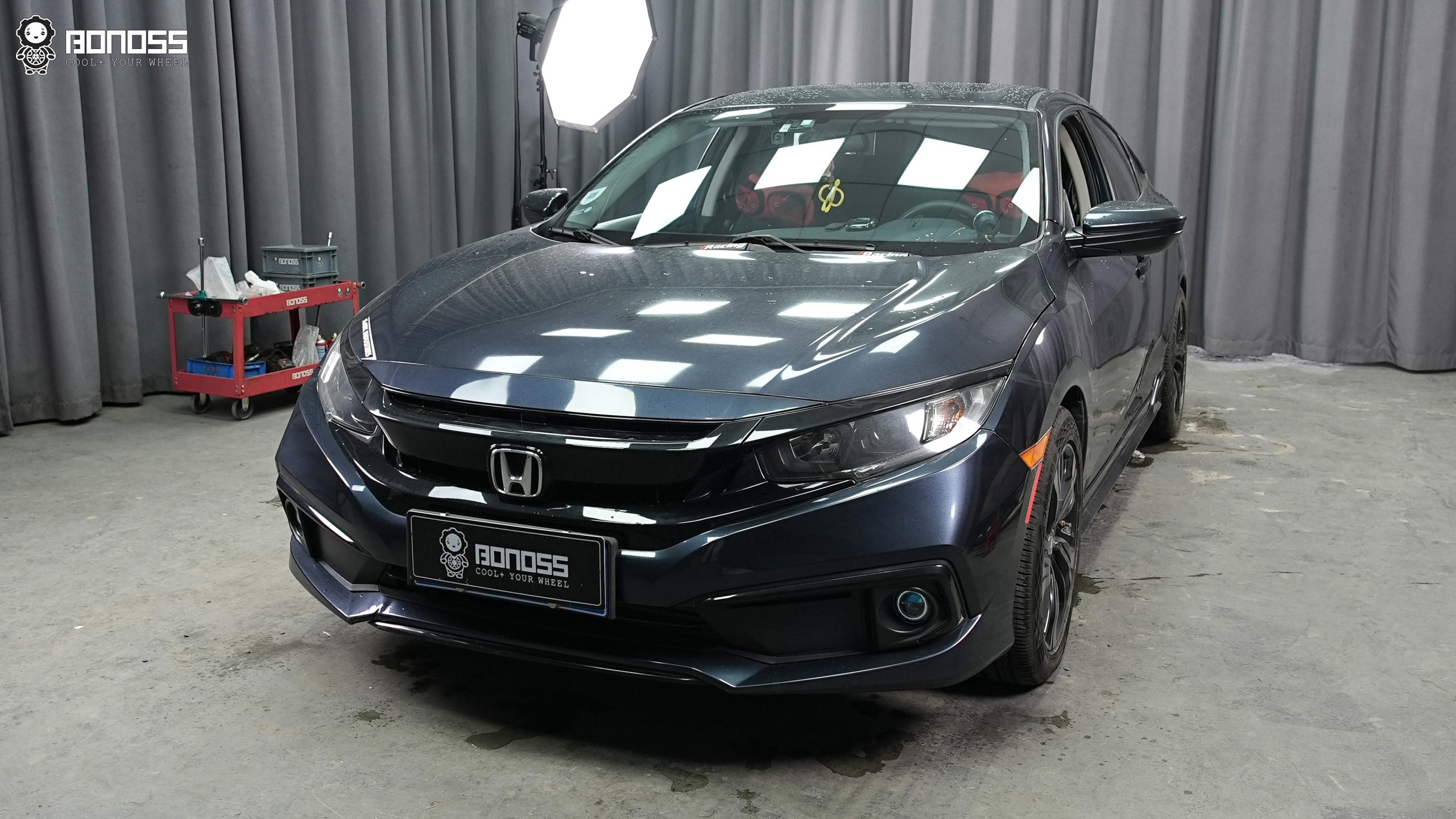 BONOSS Forged Active Cooling Wheel Spacers for 2019 Honda Civic 20mm Front 30mm Rear (2)