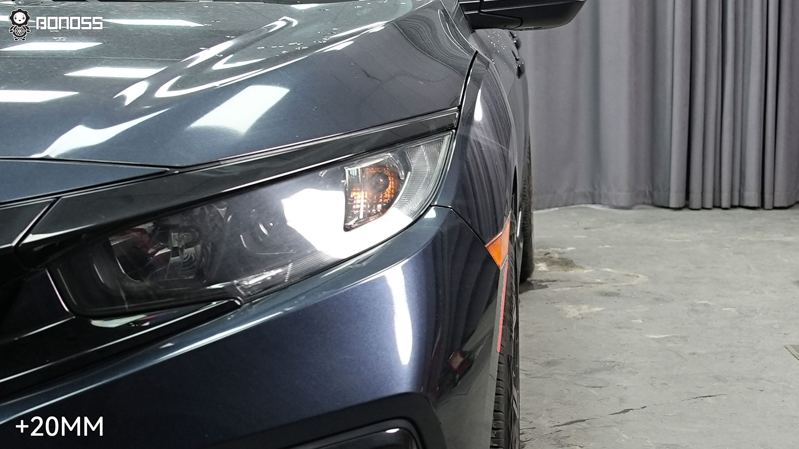 BONOSS Forged Active Cooling Wheel Spacers for 2019 Honda Civic 20mm Front 30mm Rear (3)