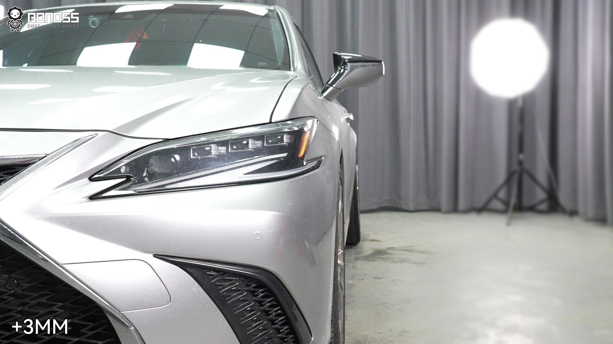 BONOSS Forged Active Cooling Wheel Spacers for 2022 Lexus ES 3mm Front 15mm Rear (2)