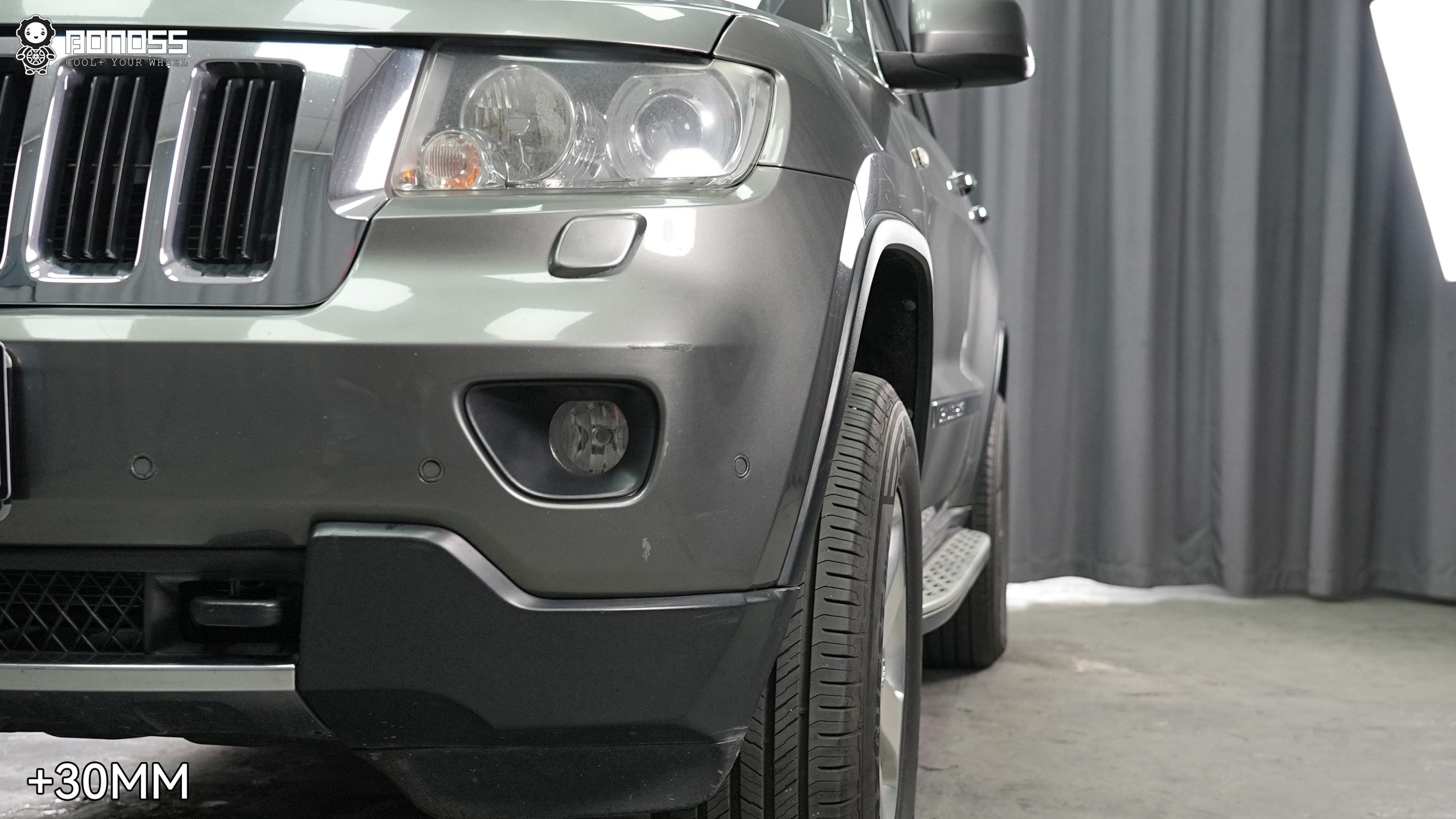 BONOSS Forged Active Cooling Wheel Spacers for 2013 Jeep Grand Cherokee 30mm Front 30mm Rear (3)