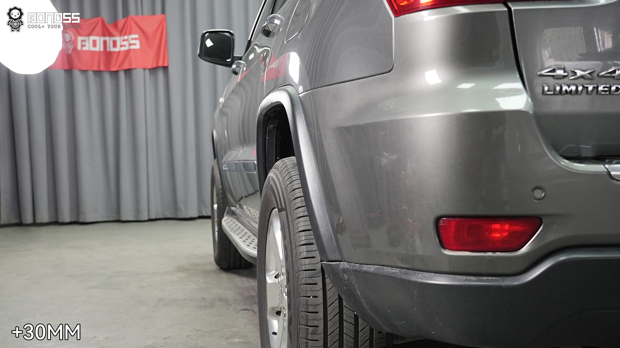 BONOSS Forged Active Cooling Wheel Spacers for 2013 Jeep Grand Cherokee 30mm Front 30mm Rear (5)