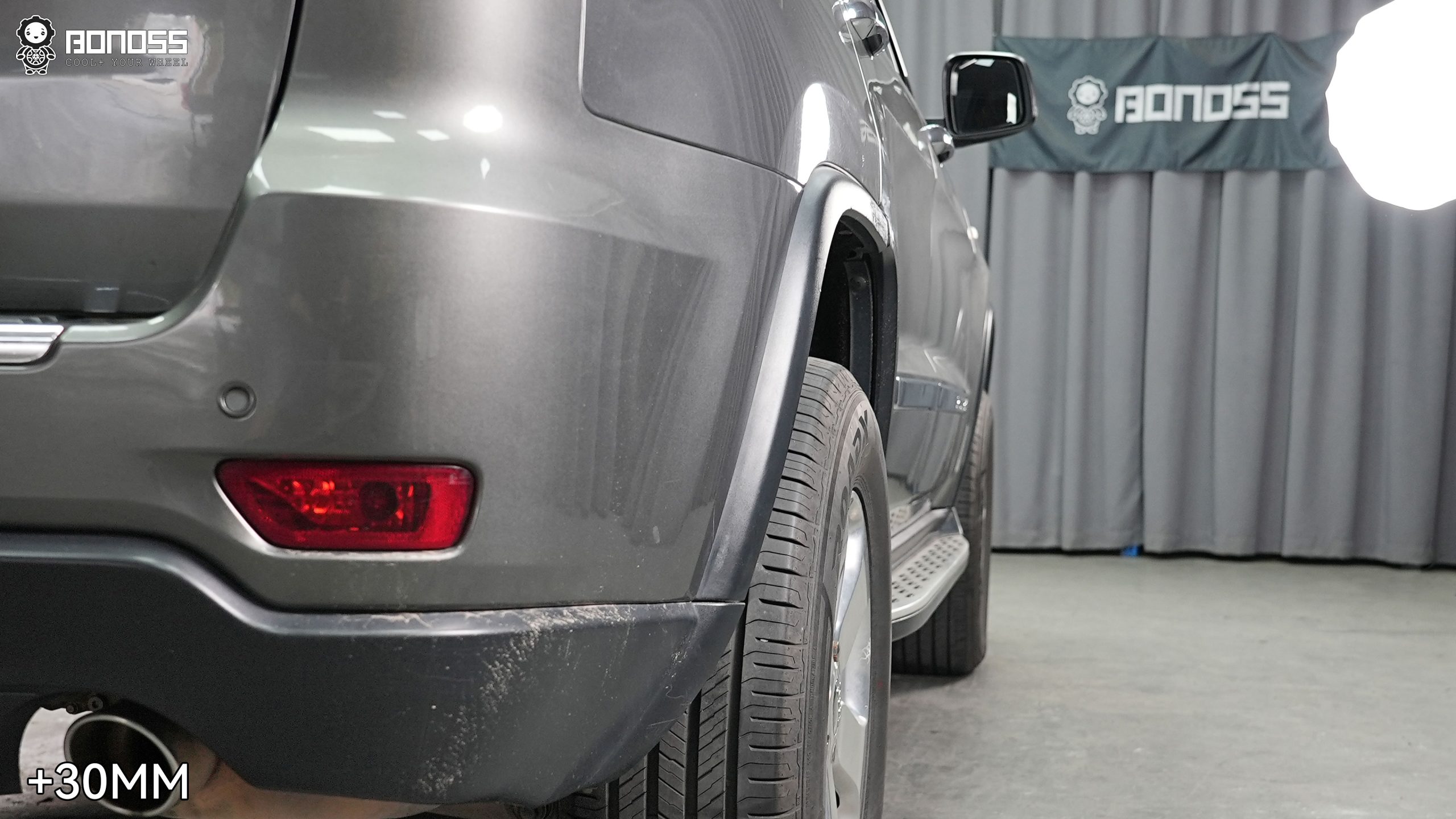 BONOSS Forged Active Cooling Wheel Spacers for 2013 Jeep Grand Cherokee 30mm Front 30mm Rear (6)