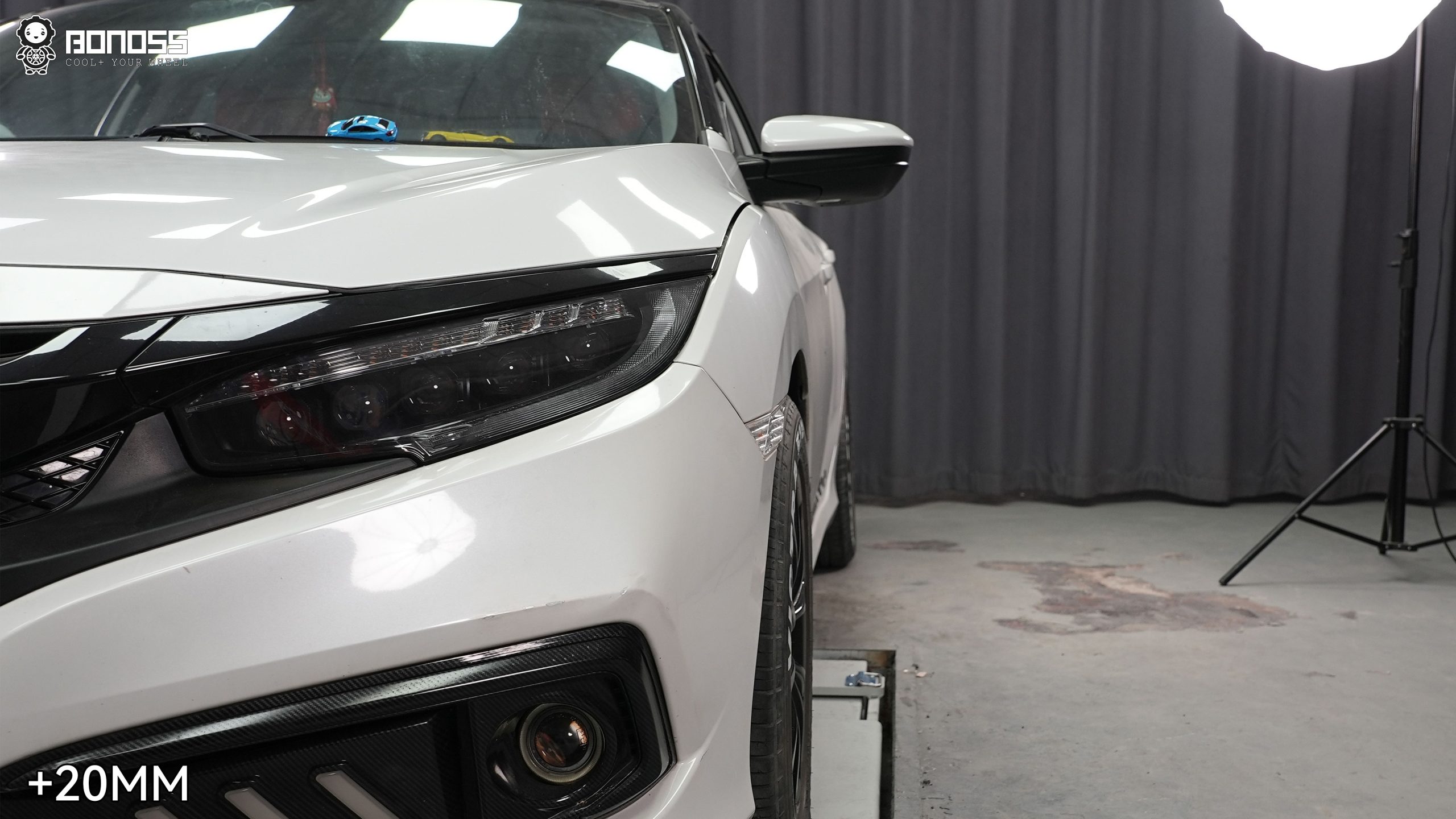 BONOSS Forged Active Cooling Wheel Spacers for 2019 Honda Civic FC 20mm Front 25mm Rear (3)
